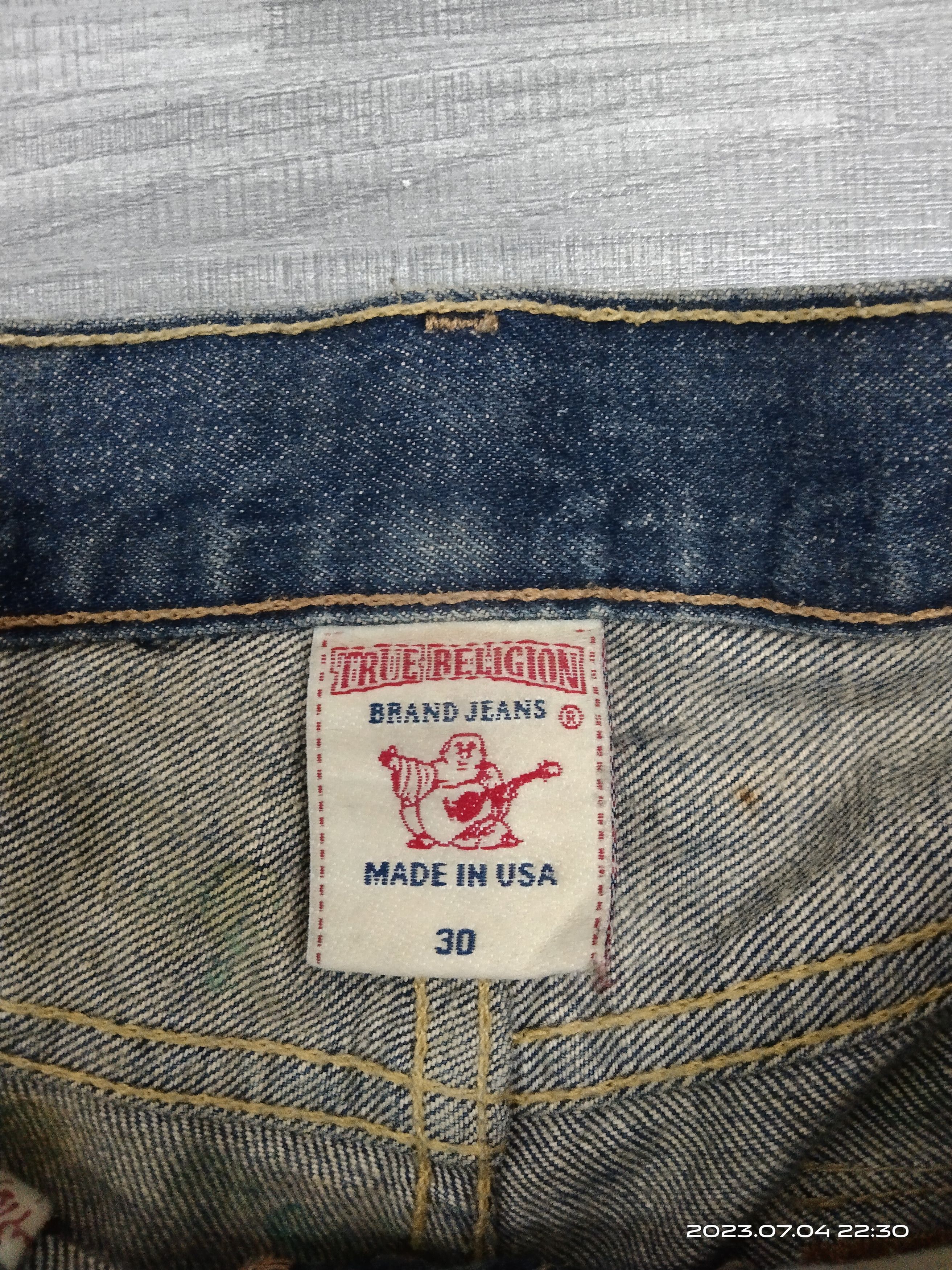True Religion SICK FLARE VITNAGE T.RELIGION DENIM PANTS Size US 33 - 11 Thumbnail
