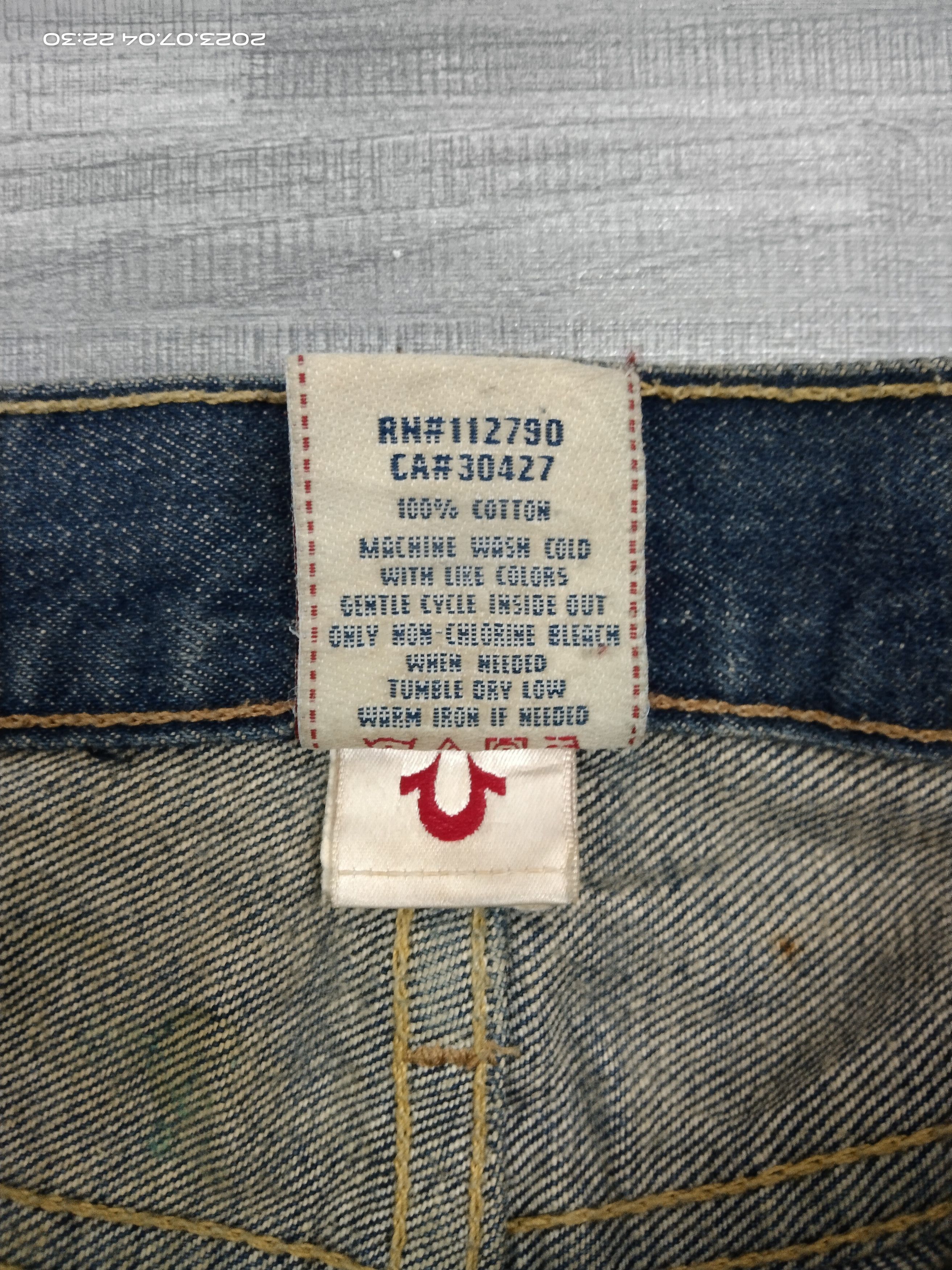 True Religion SICK FLARE VITNAGE T.RELIGION DENIM PANTS Size US 33 - 10 Thumbnail
