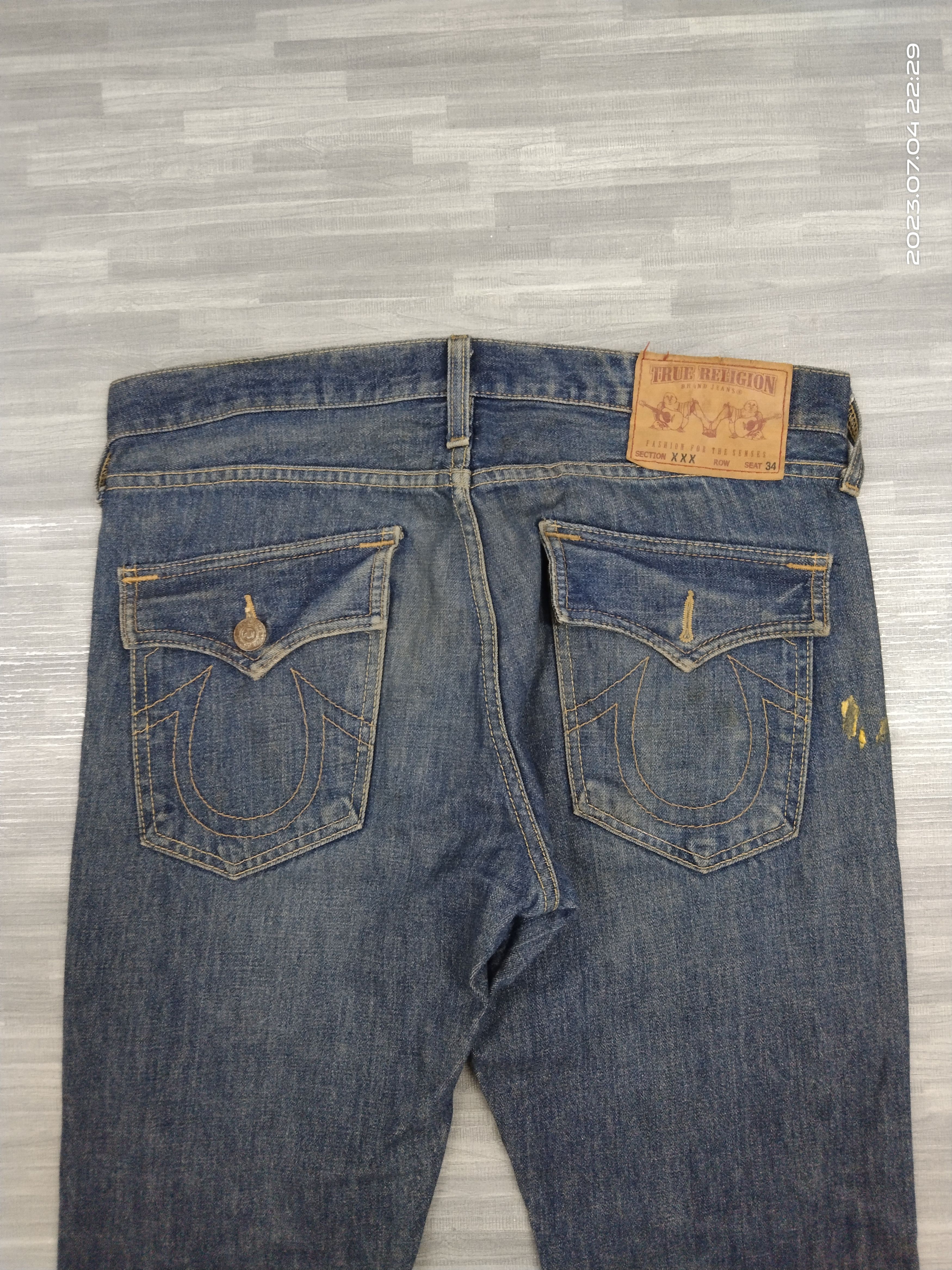 True Religion SICK FLARE VITNAGE T.RELIGION DENIM PANTS Size US 33 - 5 Thumbnail