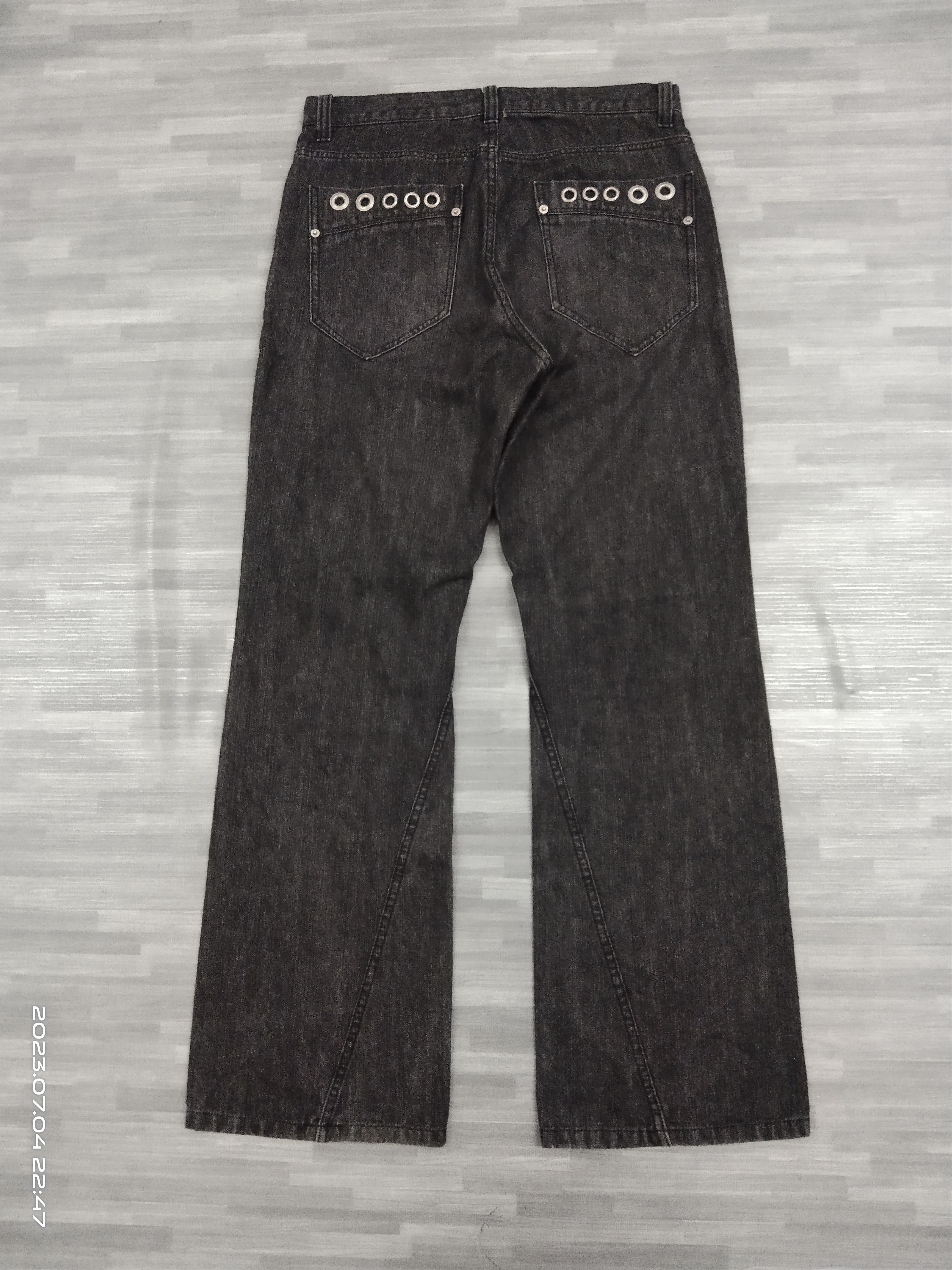 Japanese Brand FLARE TWIST HOMME DENIM PANTS Size US 31 - 3 Thumbnail