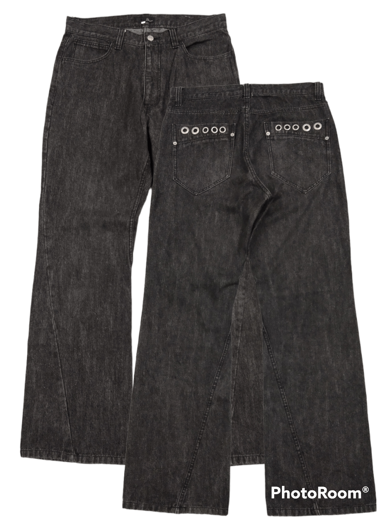 Japanese Brand FLARE TWIST HOMME DENIM PANTS Size US 31 - 1 Thumbnail