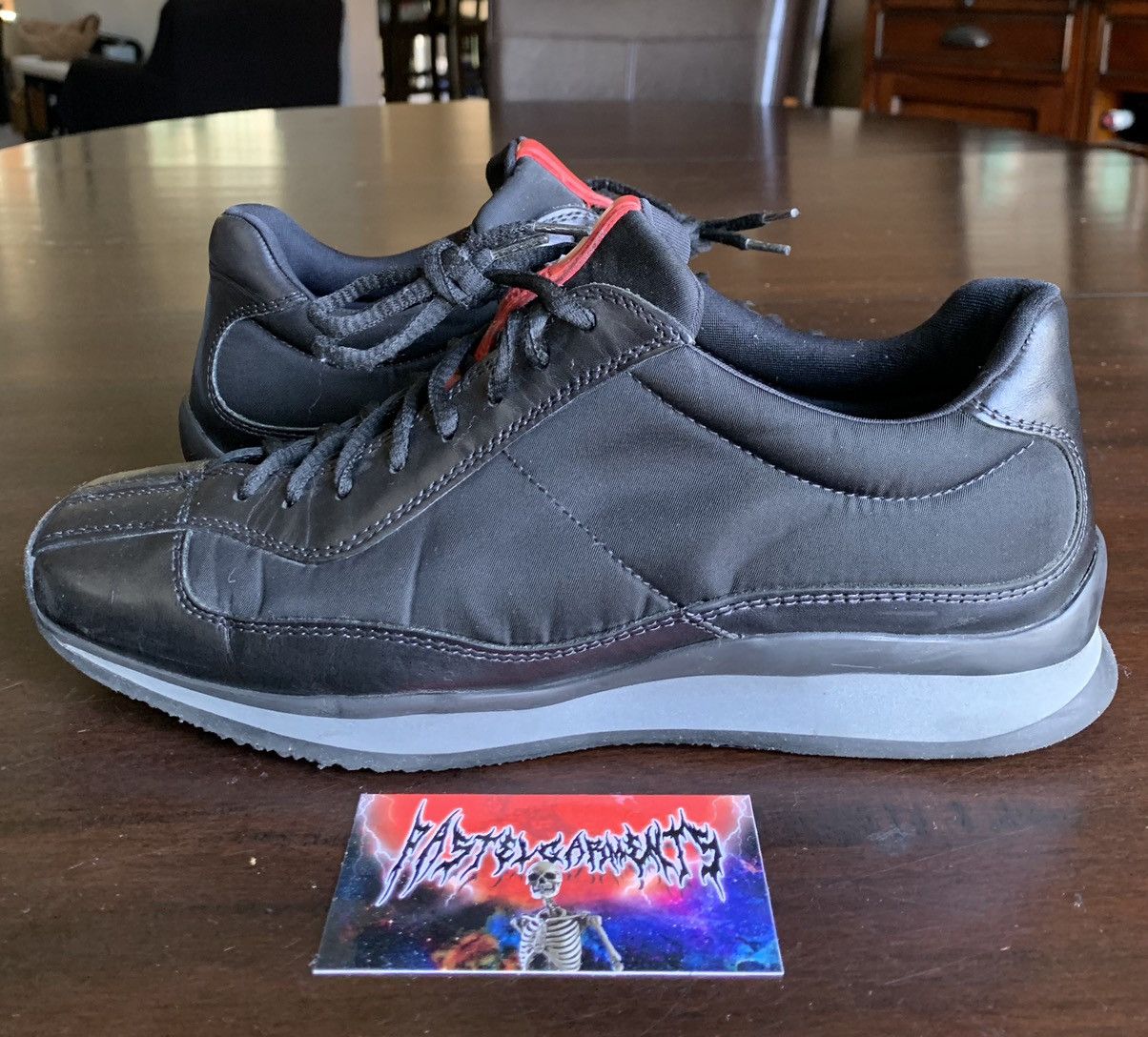 Prada Vintage Y2K Prada Nylon Leather Sneakers Size US 6.5 / EU 39-40 - 3 Thumbnail