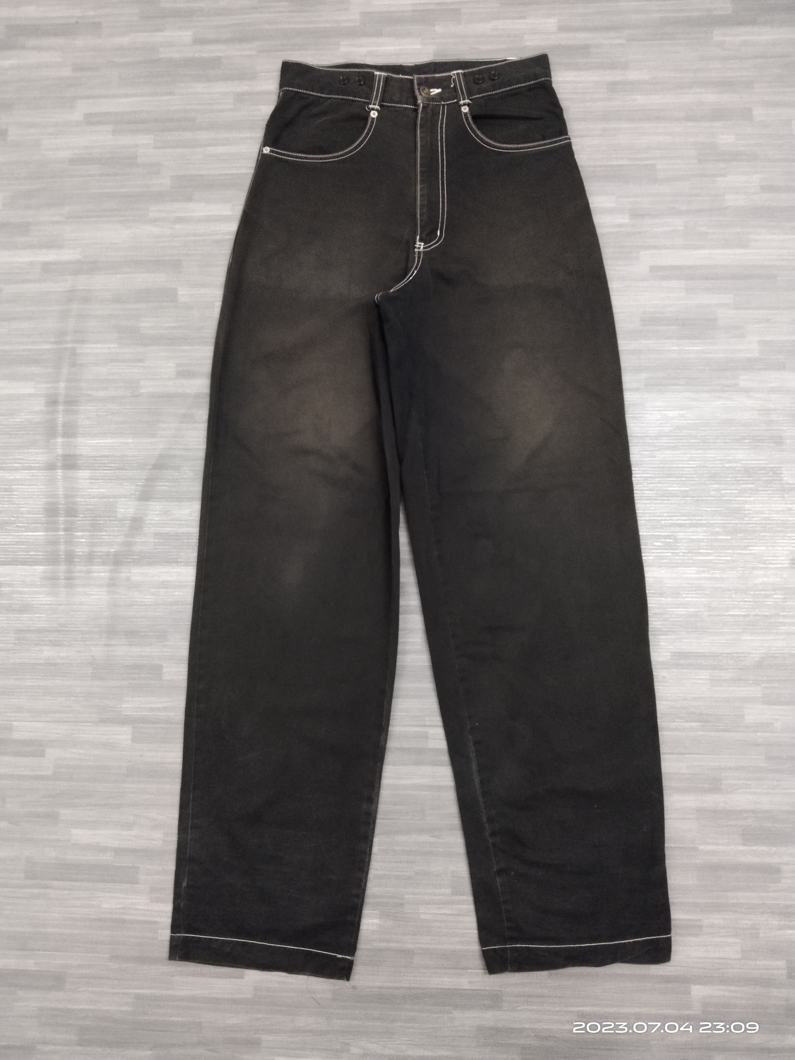 Vintage TRENDING WIDE PANTS🔥SUN FADED BEE BEELL🇯🇵DENIM Size US 28 / EU 44 - 2 Thumbnail
