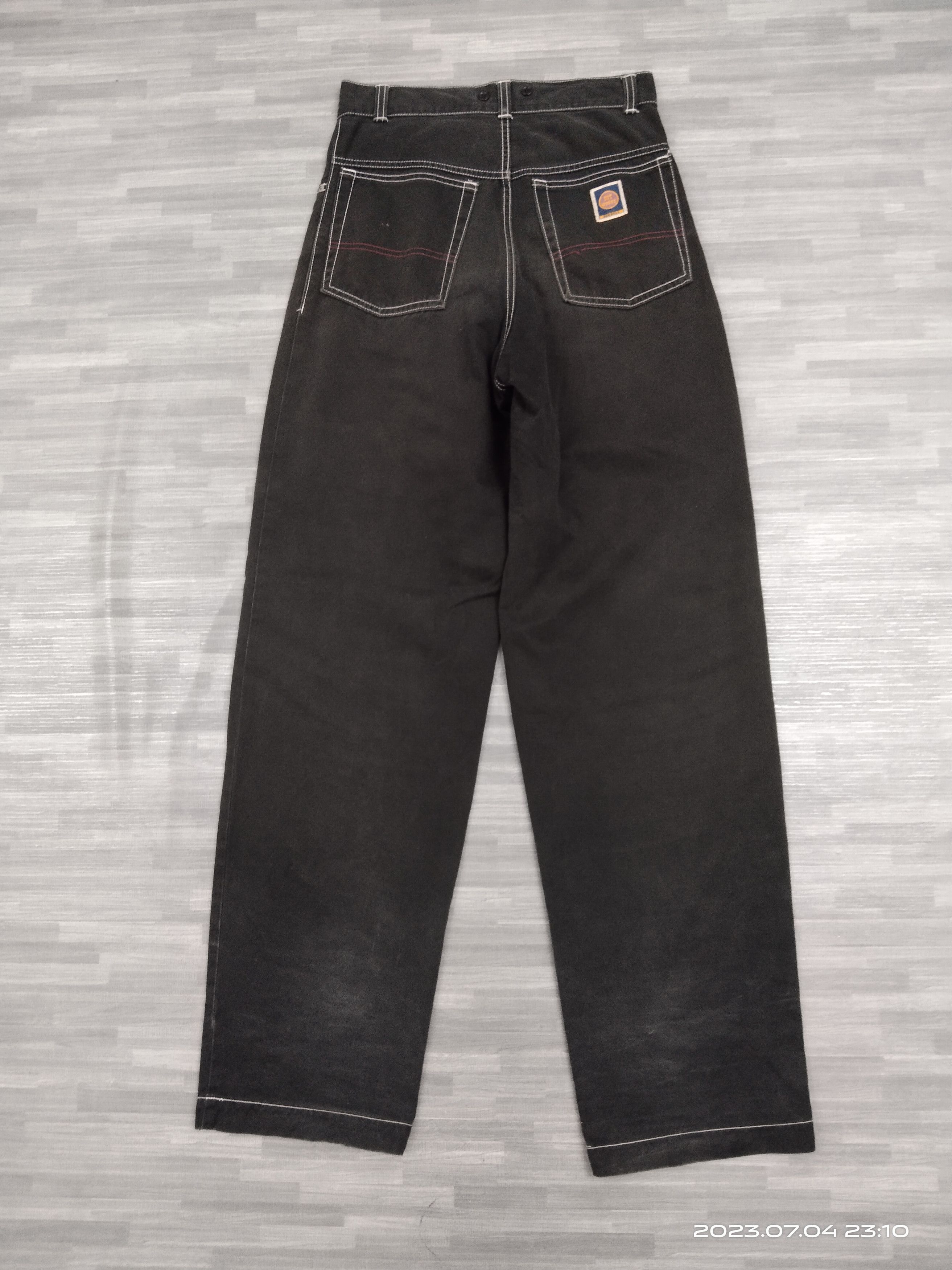 Vintage TRENDING WIDE PANTS🔥SUN FADED BEE BEELL🇯🇵DENIM Size US 28 / EU 44 - 3 Thumbnail