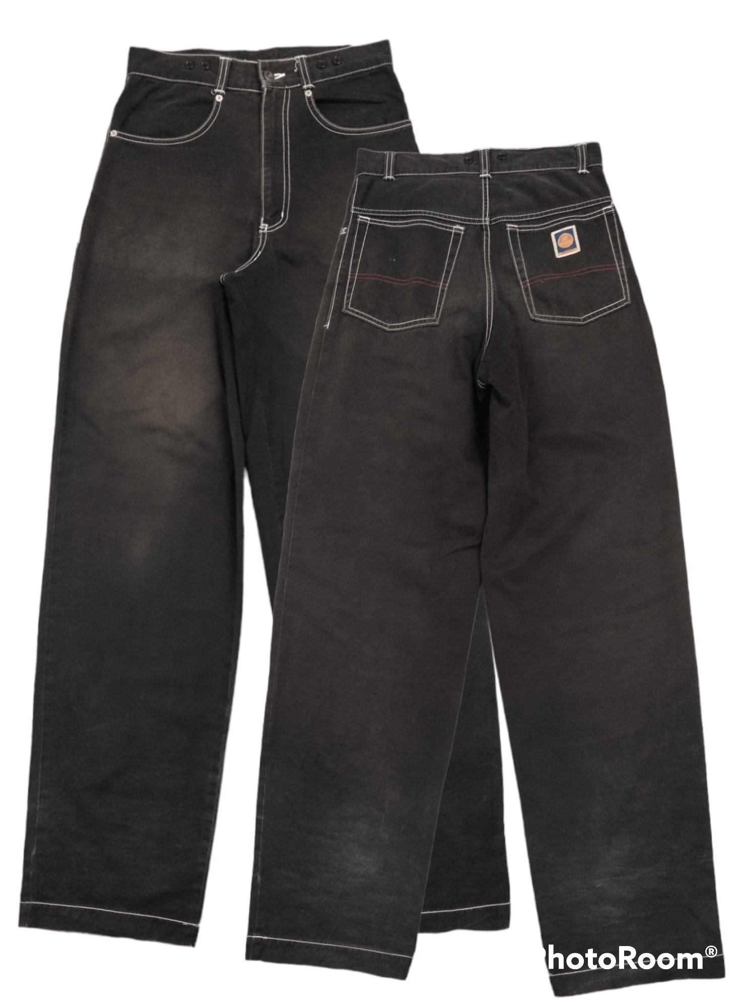 Vintage TRENDING WIDE PANTS🔥SUN FADED BEE BEELL🇯🇵DENIM Size US 28 / EU 44 - 1 Thumbnail