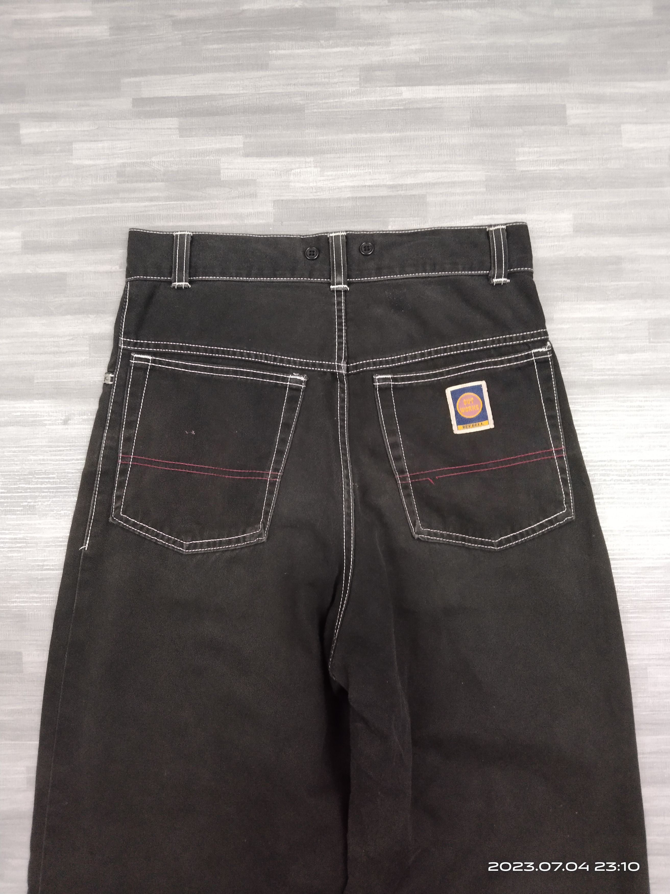 Vintage TRENDING WIDE PANTS🔥SUN FADED BEE BEELL🇯🇵DENIM Size US 28 / EU 44 - 5 Thumbnail