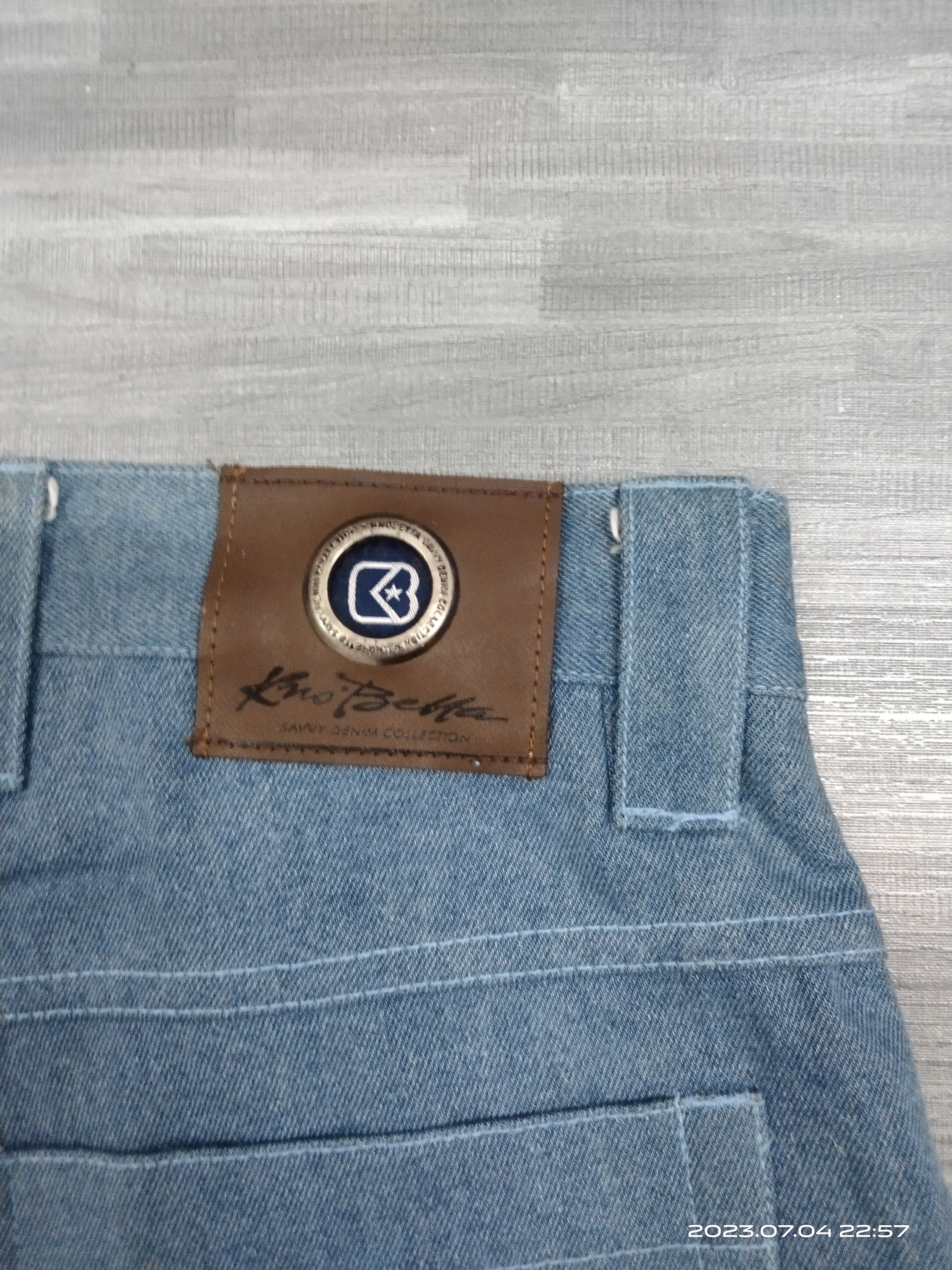 Japanese Brand SICK BAGGY PACTHWORK SAVY DENIM PANTS Size US 32 / EU 48 - 10 Thumbnail