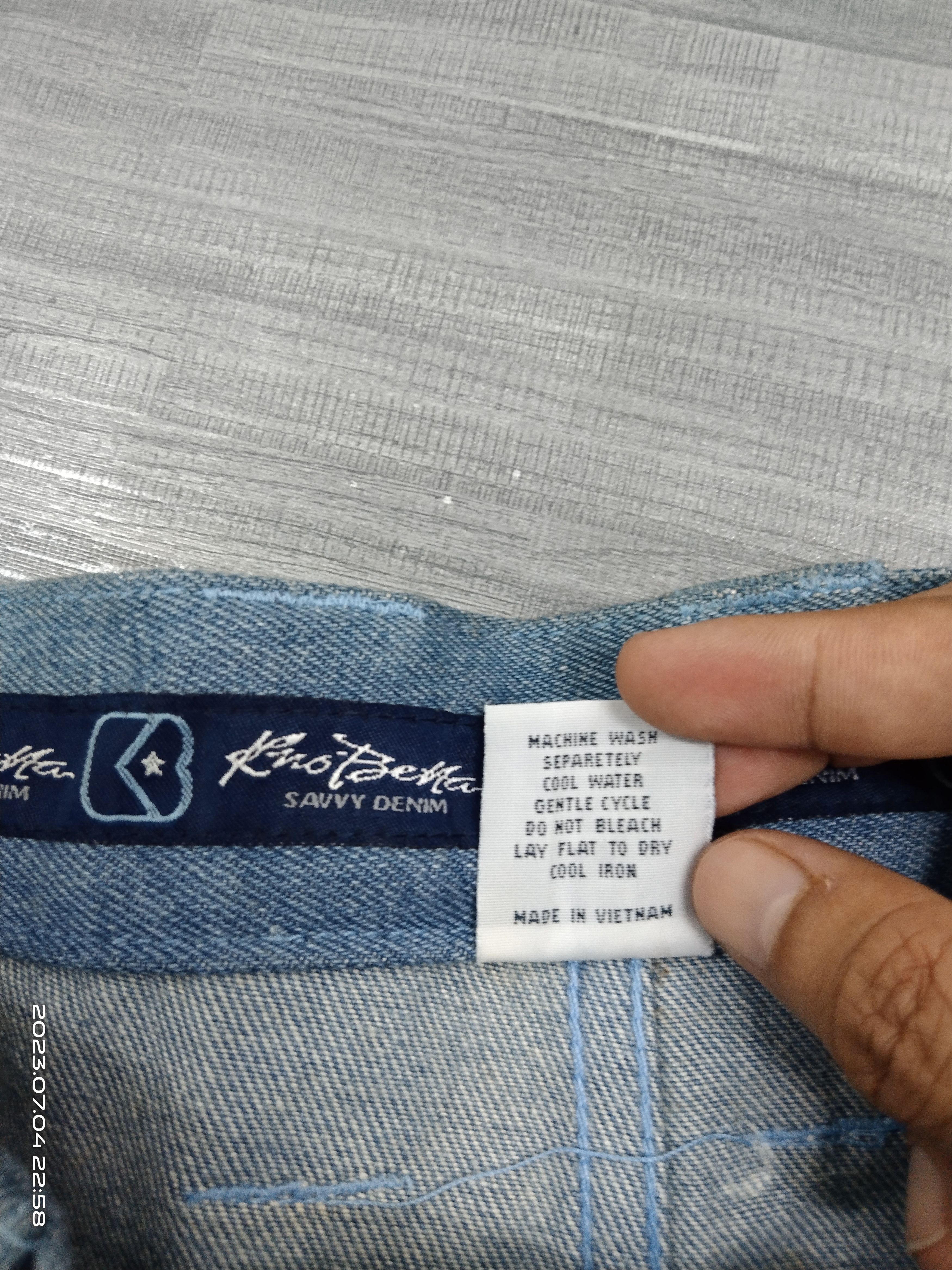 Japanese Brand SICK BAGGY PACTHWORK SAVY DENIM PANTS Size US 32 / EU 48 - 8 Thumbnail