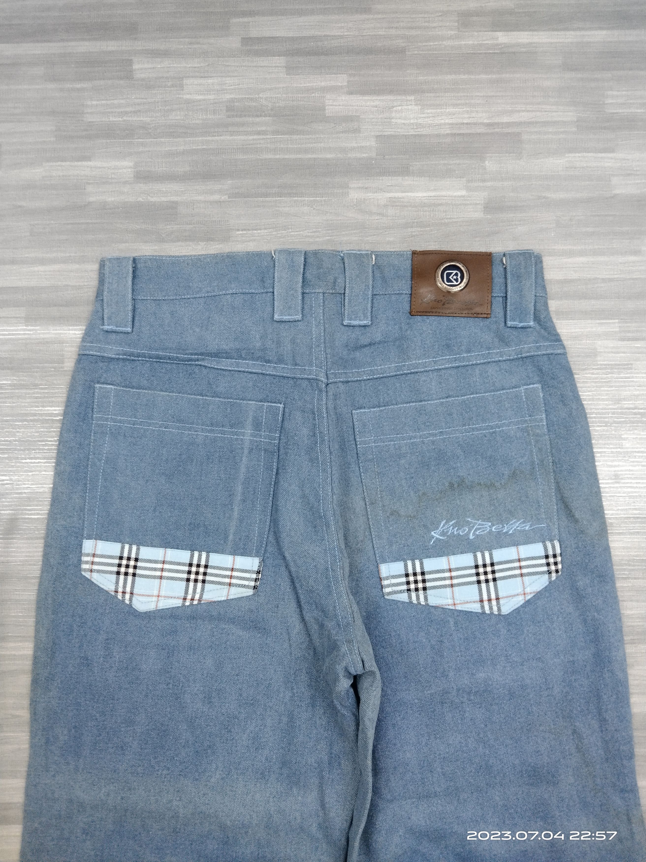 Japanese Brand SICK BAGGY PACTHWORK SAVY DENIM PANTS Size US 32 / EU 48 - 5 Thumbnail
