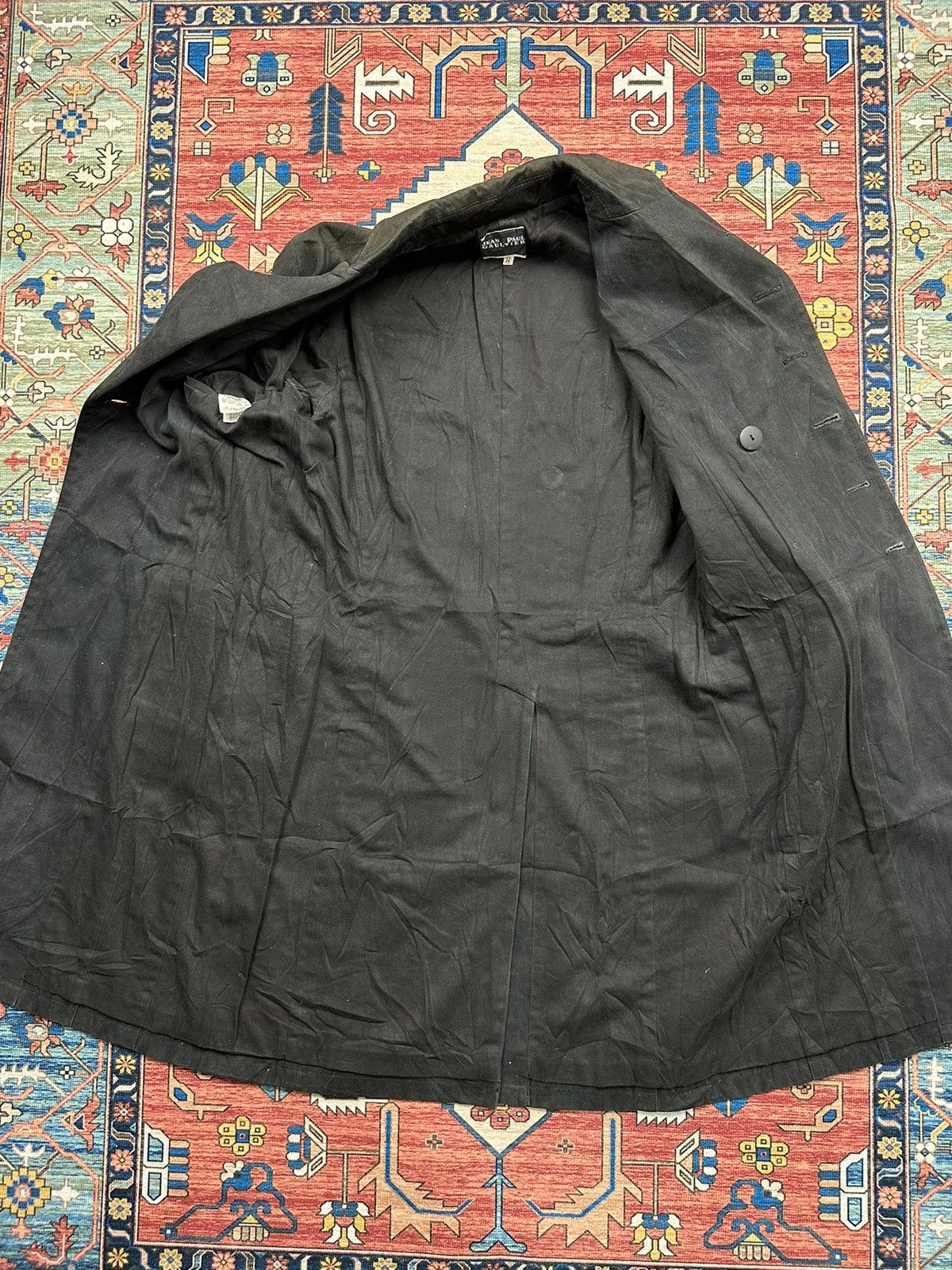 Designer × Jean Paul Gaultier 🔥JEAN PAUL GAULTIER🔥HEAVY COTTON SUNFADED LONG JACKET Size US M / EU 48-50 / 2 - 10 Thumbnail