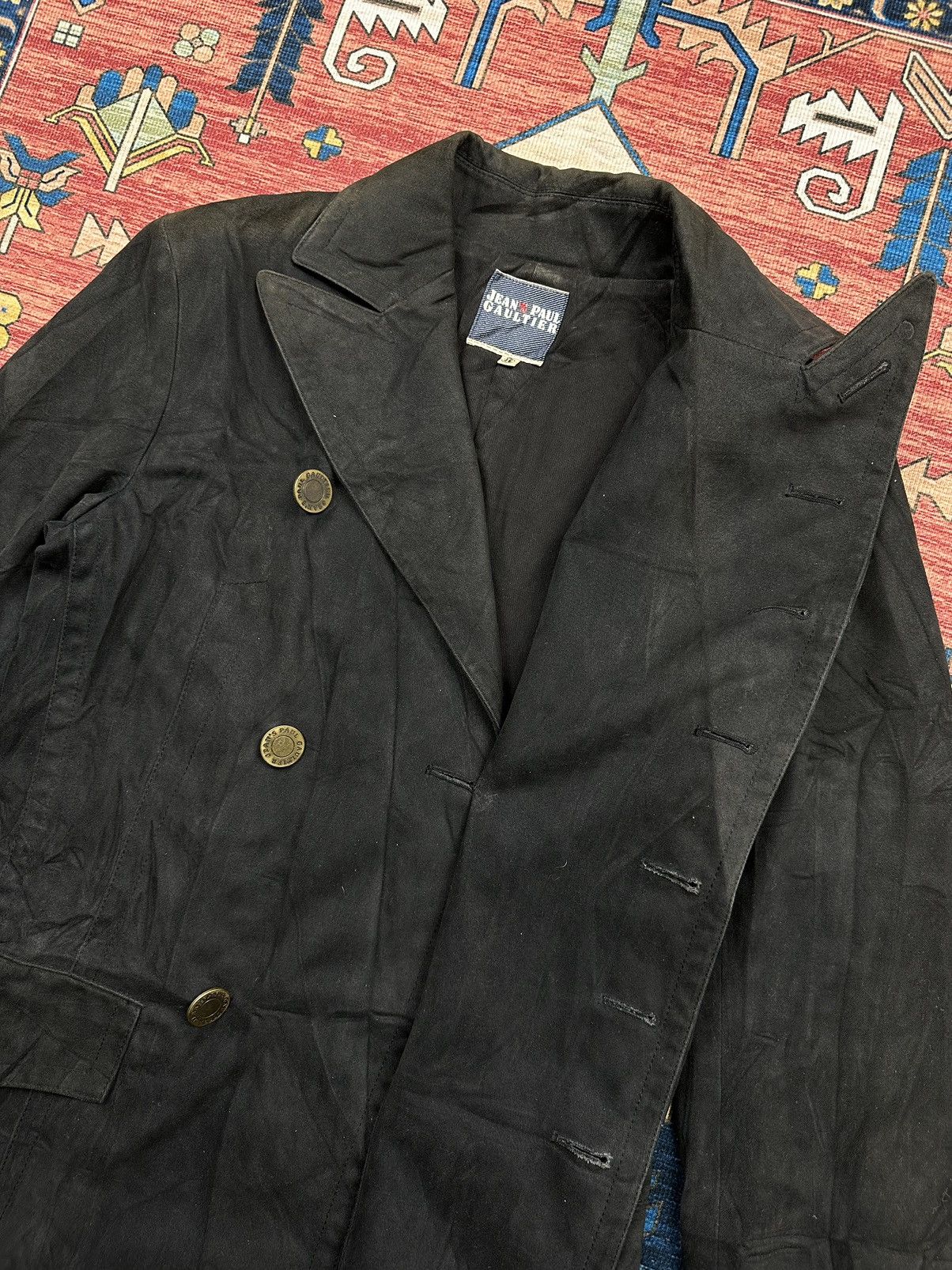 Designer × Jean Paul Gaultier 🔥JEAN PAUL GAULTIER🔥HEAVY COTTON SUNFADED LONG JACKET Size US M / EU 48-50 / 2 - 9 Thumbnail