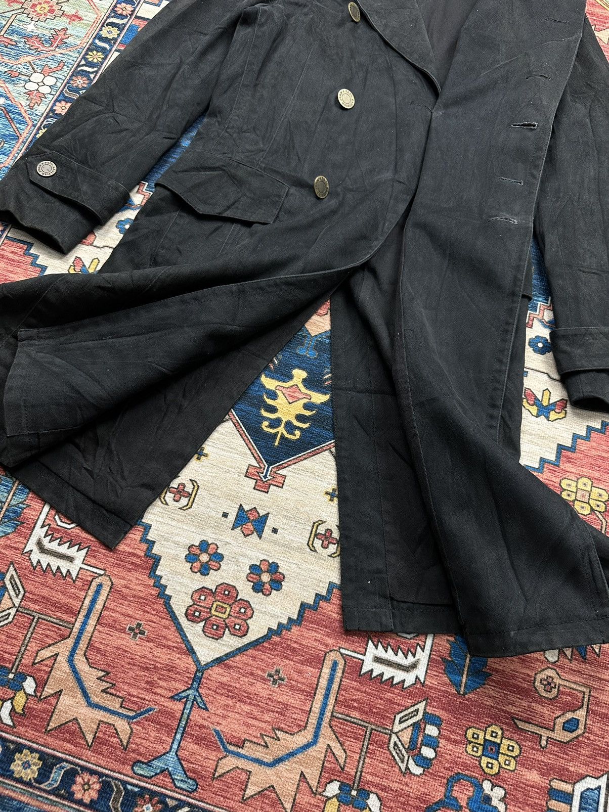 Designer × Jean Paul Gaultier 🔥JEAN PAUL GAULTIER🔥HEAVY COTTON SUNFADED LONG JACKET Size US M / EU 48-50 / 2 - 11 Thumbnail