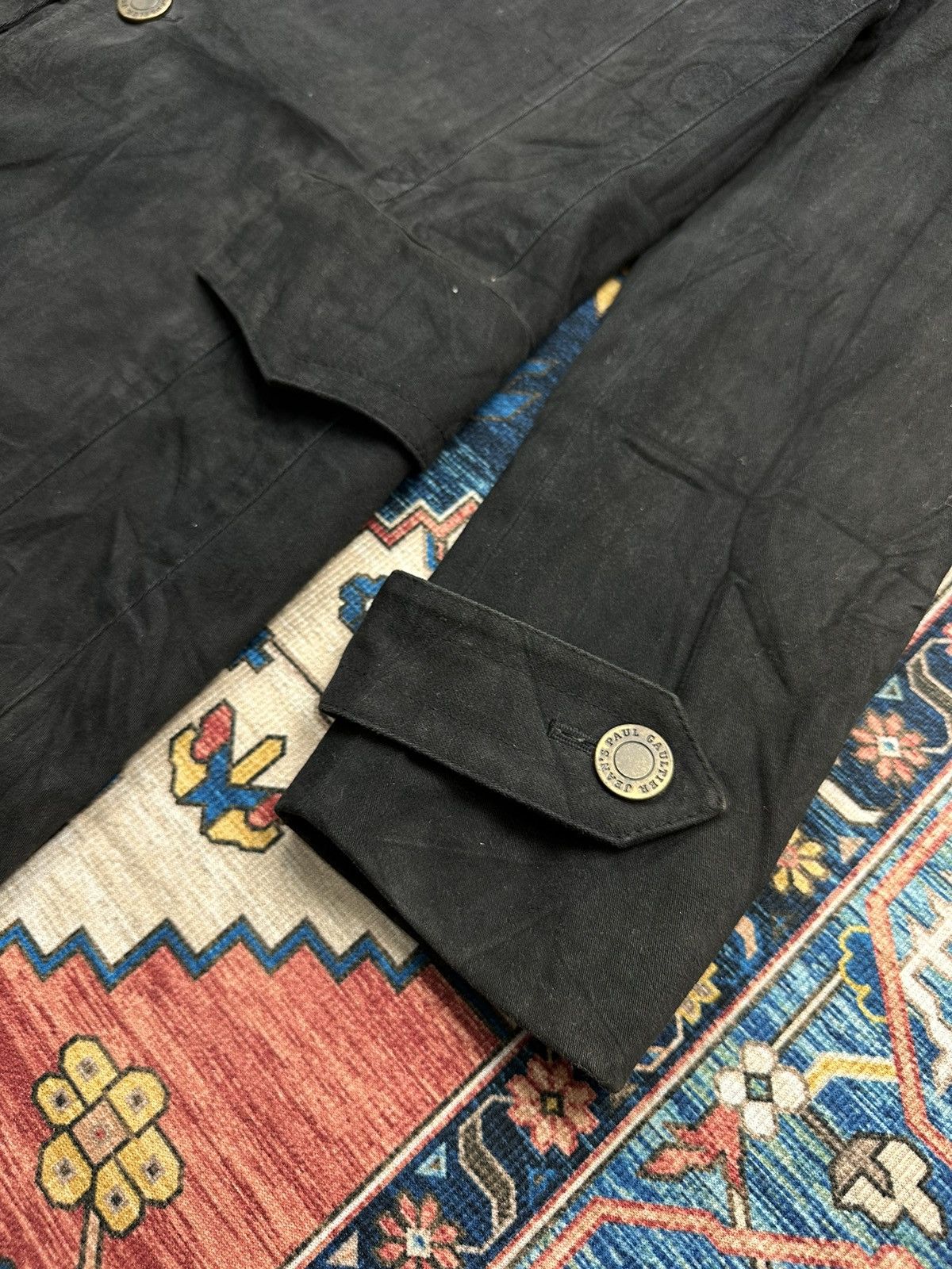 Designer × Jean Paul Gaultier 🔥JEAN PAUL GAULTIER🔥HEAVY COTTON SUNFADED LONG JACKET Size US M / EU 48-50 / 2 - 15 Thumbnail