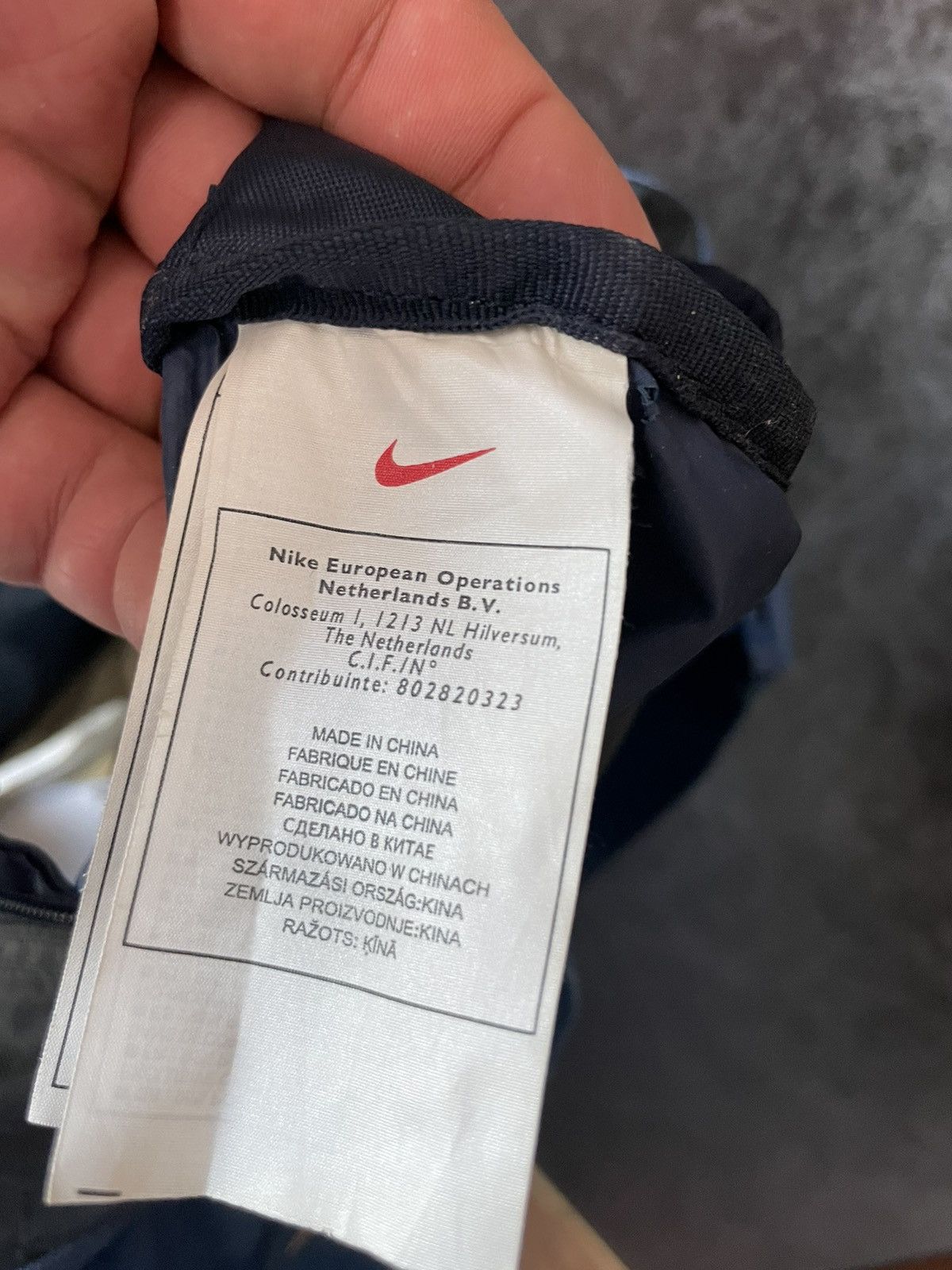 Nike × Vintage Nike Track Crossbody Vintage Nylon Bag Drill Swoosh Y2K Rare Size ONE SIZE - 7 Thumbnail