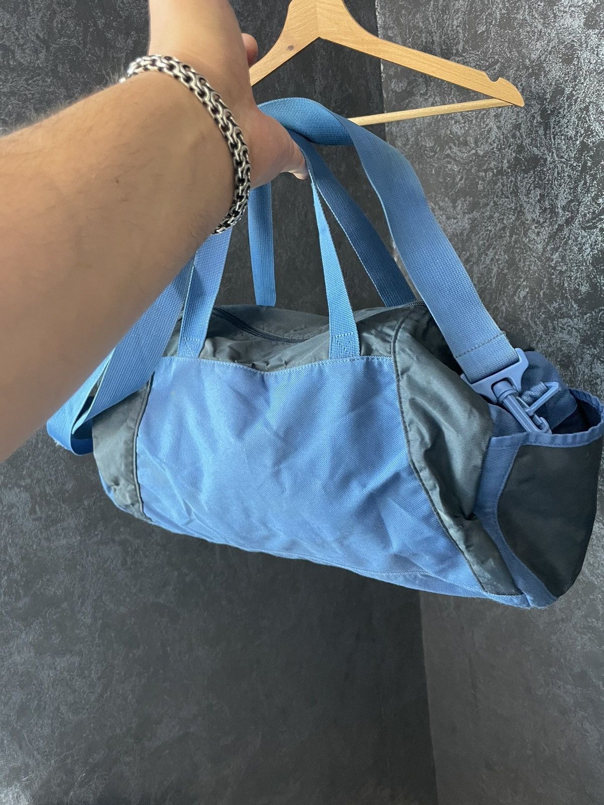 Nike × Vintage Nike Track Crossbody Vintage Nylon Bag Drill Swoosh Y2K Rare Size ONE SIZE - 2 Thumbnail