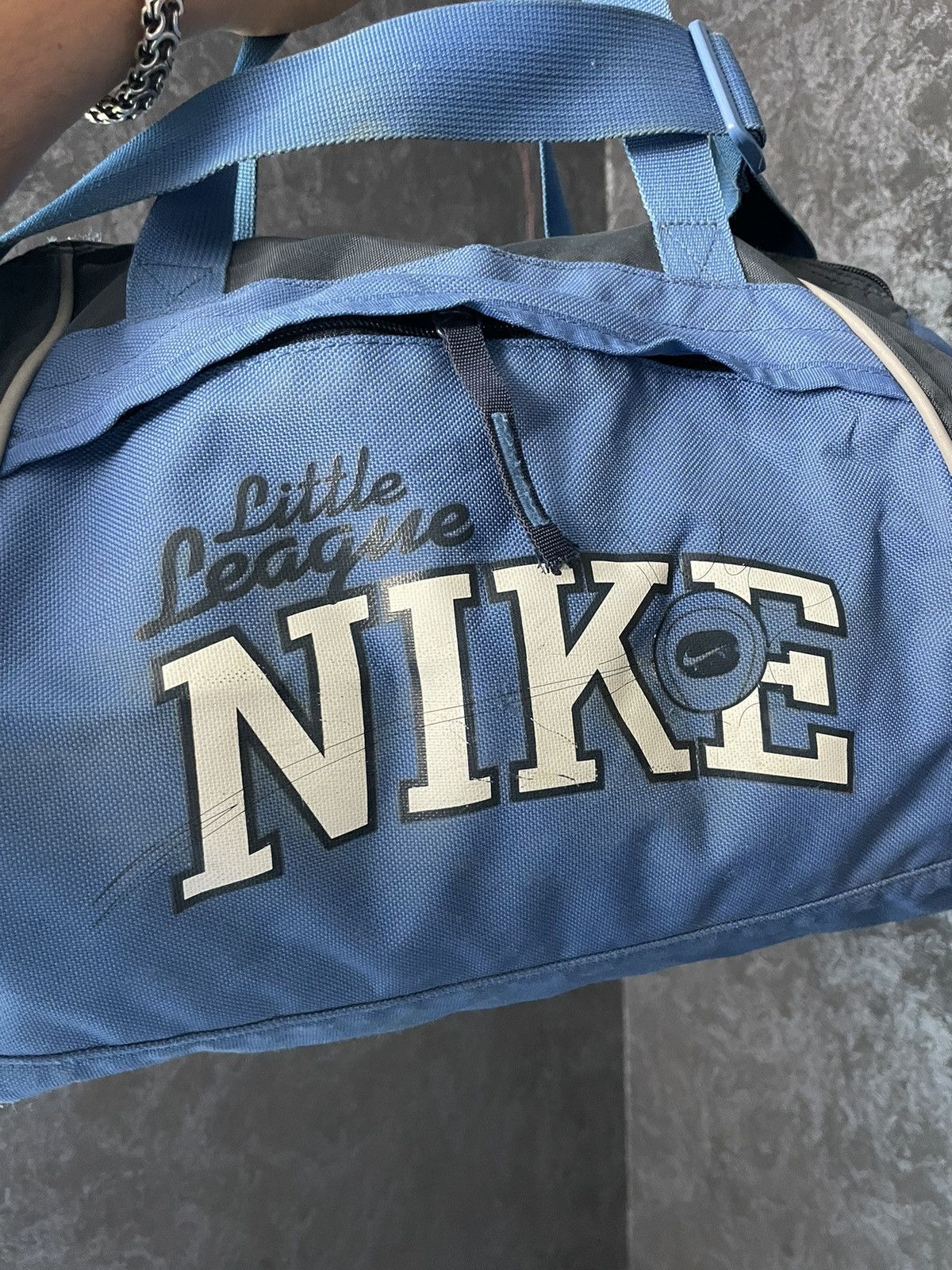 Nike × Vintage Nike Track Crossbody Vintage Nylon Bag Drill Swoosh Y2K Rare Size ONE SIZE - 3 Thumbnail