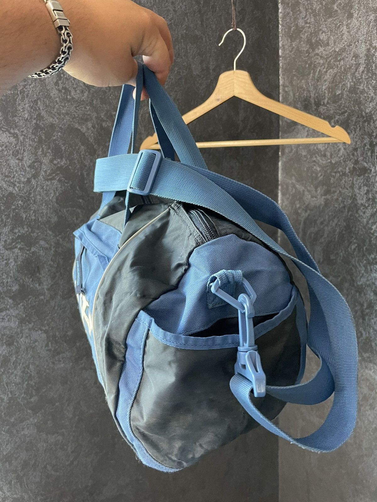 Nike × Vintage Nike Track Crossbody Vintage Nylon Bag Drill Swoosh Y2K Rare Size ONE SIZE - 4 Thumbnail