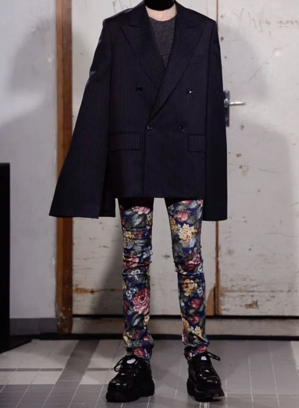 Comme des Garcons × Japanese Brand × Junya Watanabe FW19 Junya Watanabe Floral tight pants jeans denim Size US 30 / EU 46 - 2 Thumbnail