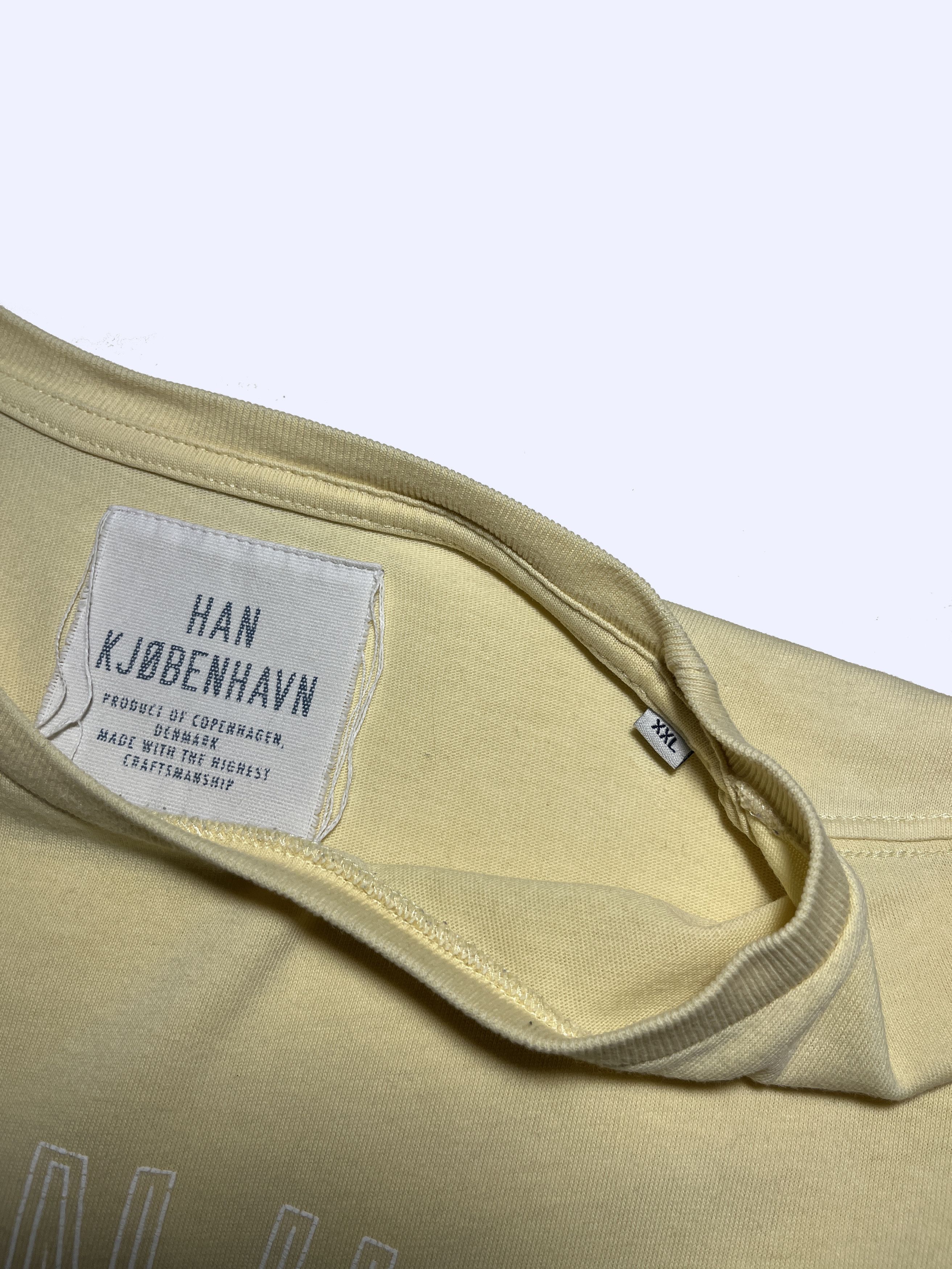 Han Kjobenhavn HAN KJOBENHAVN Creme Long T-shirt Size US XXL / EU 58 / 5 - 5 Thumbnail