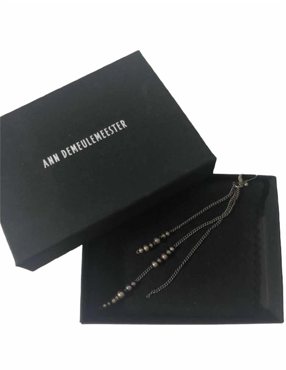 Ann Demeulemeester Ann Demeulemeester Single Chain silver beaded Earring Size ONE SIZE - 1 Thumbnail