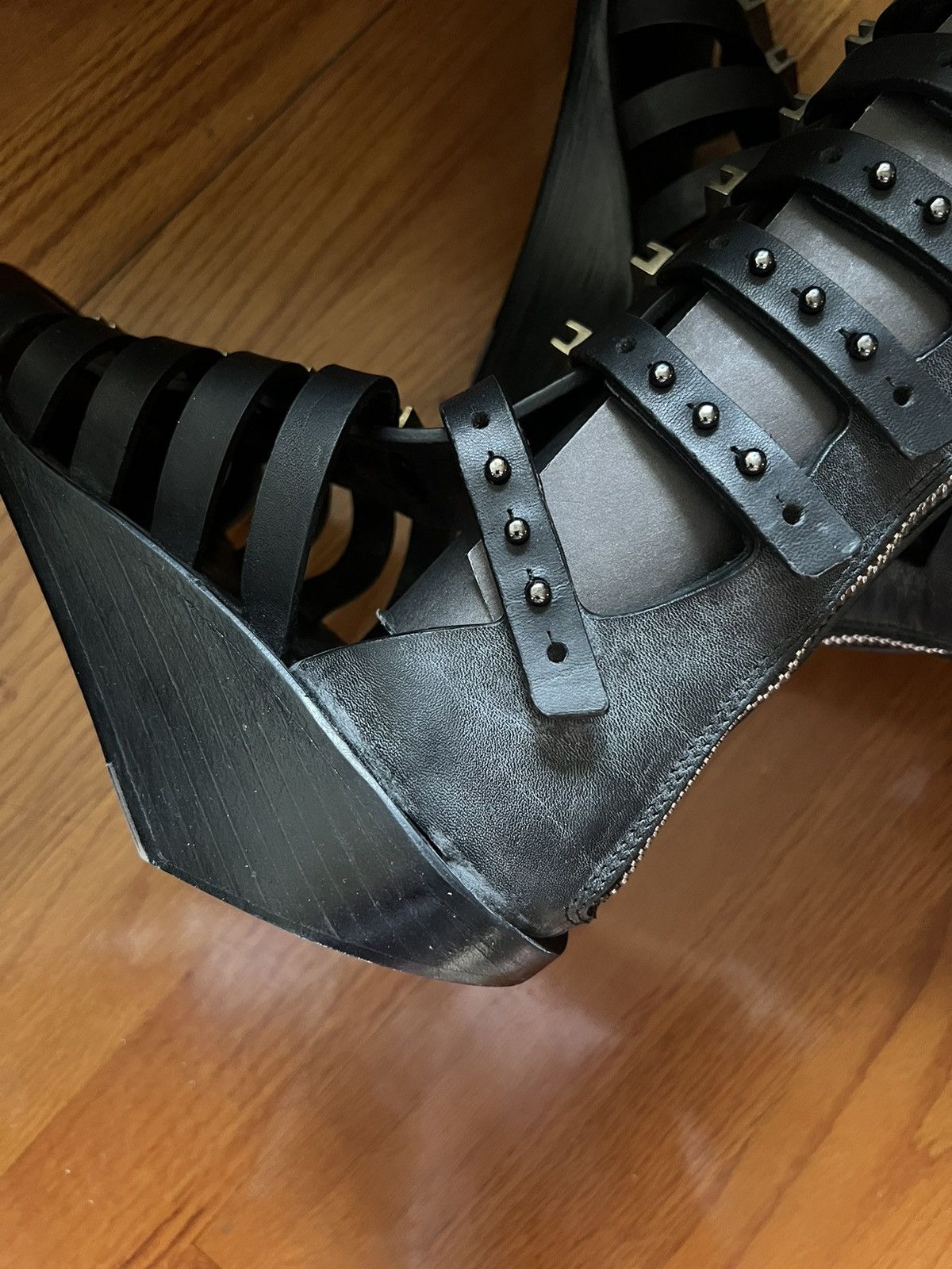 Rick Owens 🔥Rare! Rick Owens FW15 Sphinx Runway Sandals Shoes Size US 6 / IT 36 - 15 Thumbnail