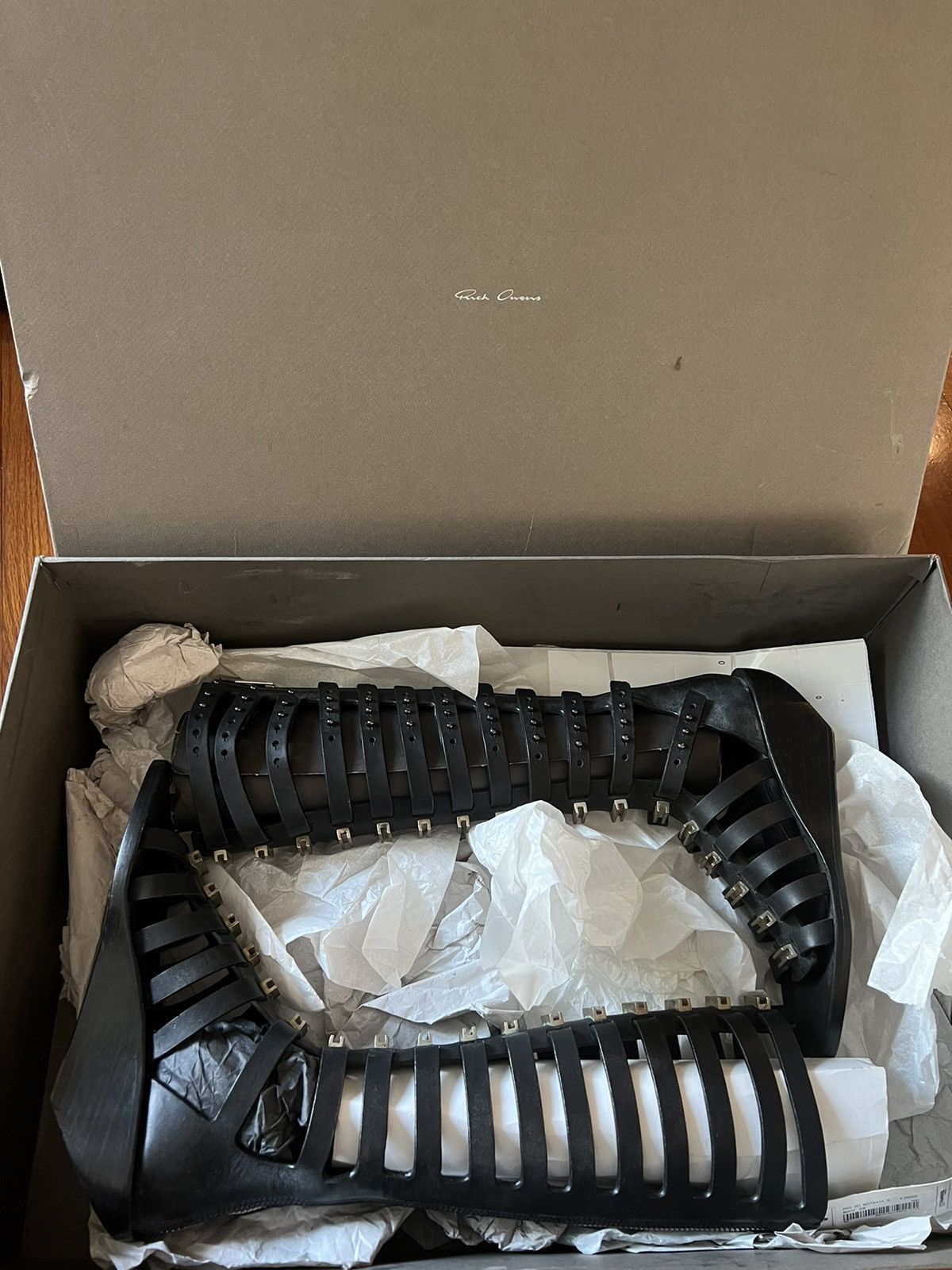 Rick Owens 🔥Rare! Rick Owens FW15 Sphinx Runway Sandals Shoes Size US 6 / IT 36 - 8 Thumbnail