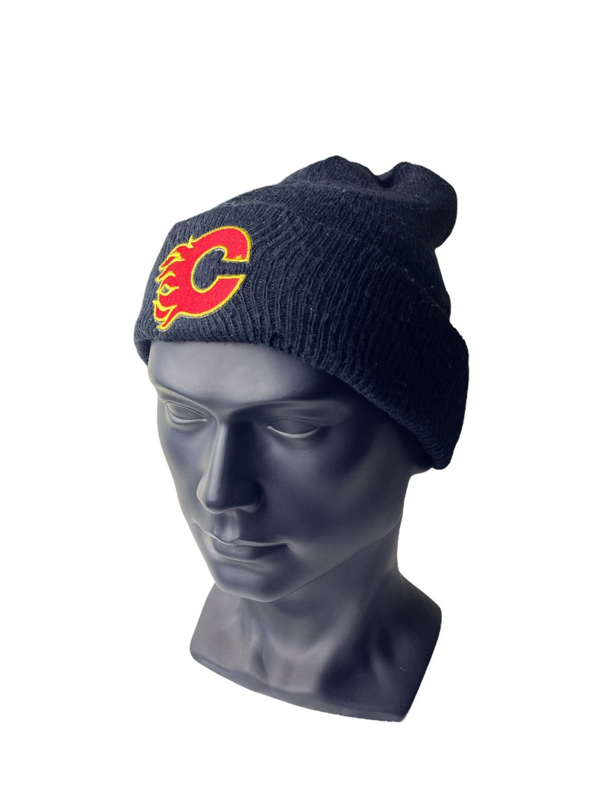 NHL Official NHL Calgary Flames Logo Beanie Ice Hockey League Size ONE SIZE - 1 Thumbnail