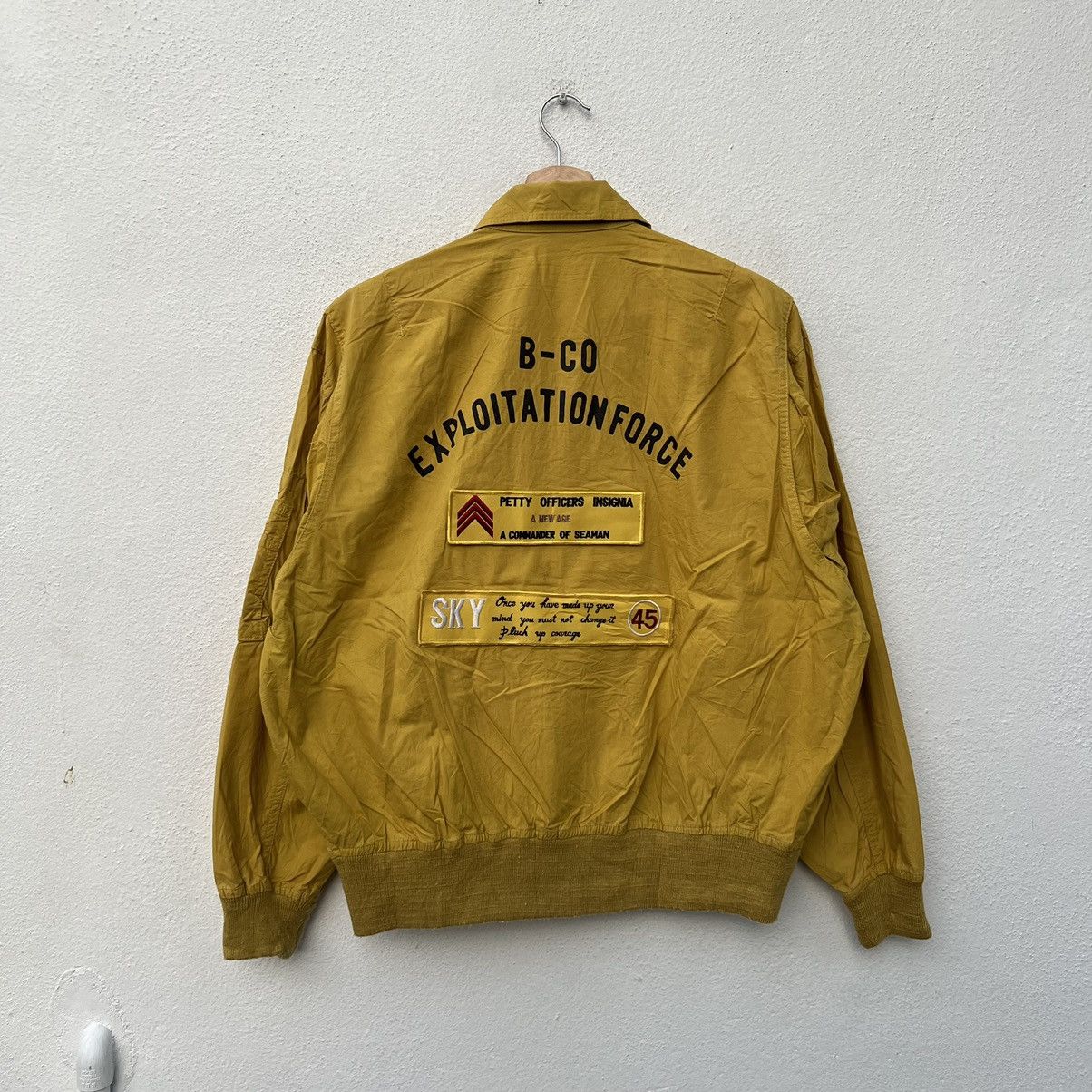 Japanese Brand VINTAGE BOMBER JACKET B-CO EXPLOITATION FORCE BIG LOGO Size US M / EU 48-50 / 2 - 7 Thumbnail
