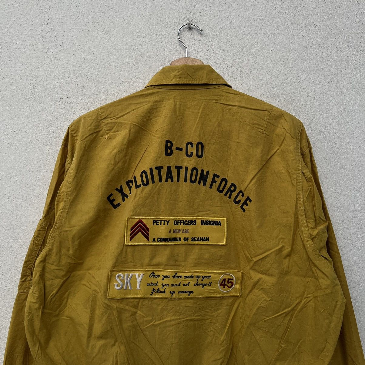 Japanese Brand VINTAGE BOMBER JACKET B-CO EXPLOITATION FORCE BIG LOGO Size US M / EU 48-50 / 2 - 9 Thumbnail