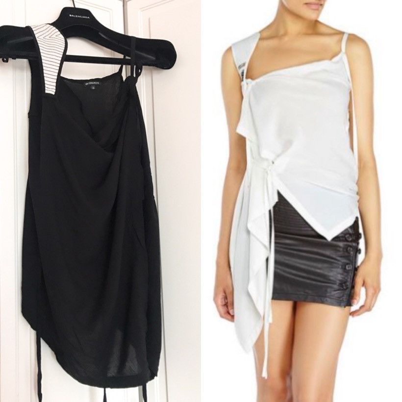 Chemisier Débardeur Sans Manches En Soie Ann Demeulemeester - Taille 36, Rose, Occasion Bon état
