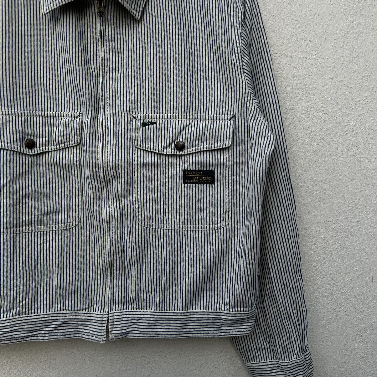 Japanese Brand VINTAGE HIKORY CHORE JACKET STRIPED DESIGN PRACT STUDIO Size US M / EU 48-50 / 2 - 5 Thumbnail