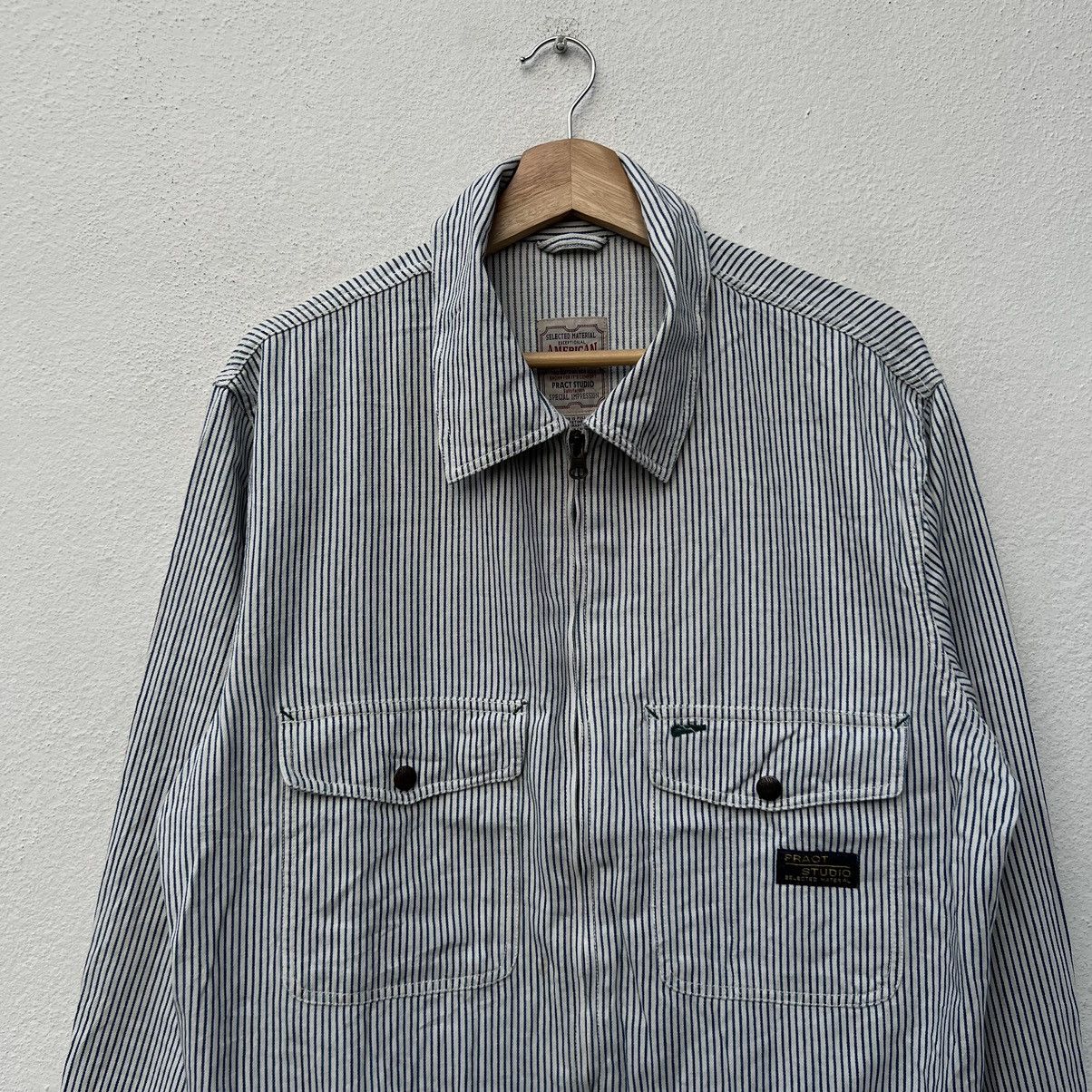 Japanese Brand VINTAGE HIKORY CHORE JACKET STRIPED DESIGN PRACT STUDIO Size US M / EU 48-50 / 2 - 3 Thumbnail