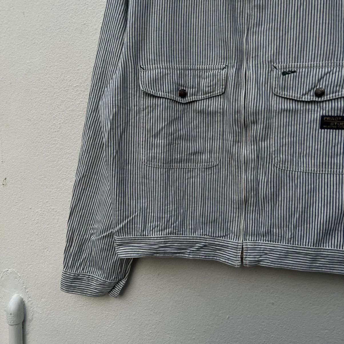 Japanese Brand VINTAGE HIKORY CHORE JACKET STRIPED DESIGN PRACT STUDIO Size US M / EU 48-50 / 2 - 4 Thumbnail