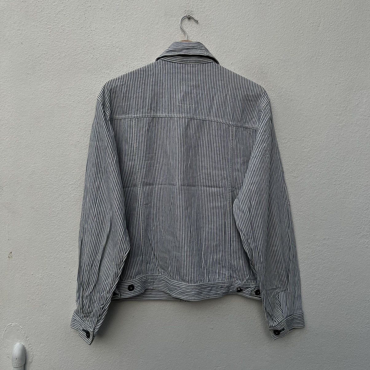 Japanese Brand VINTAGE HIKORY CHORE JACKET STRIPED DESIGN PRACT STUDIO Size US M / EU 48-50 / 2 - 8 Thumbnail