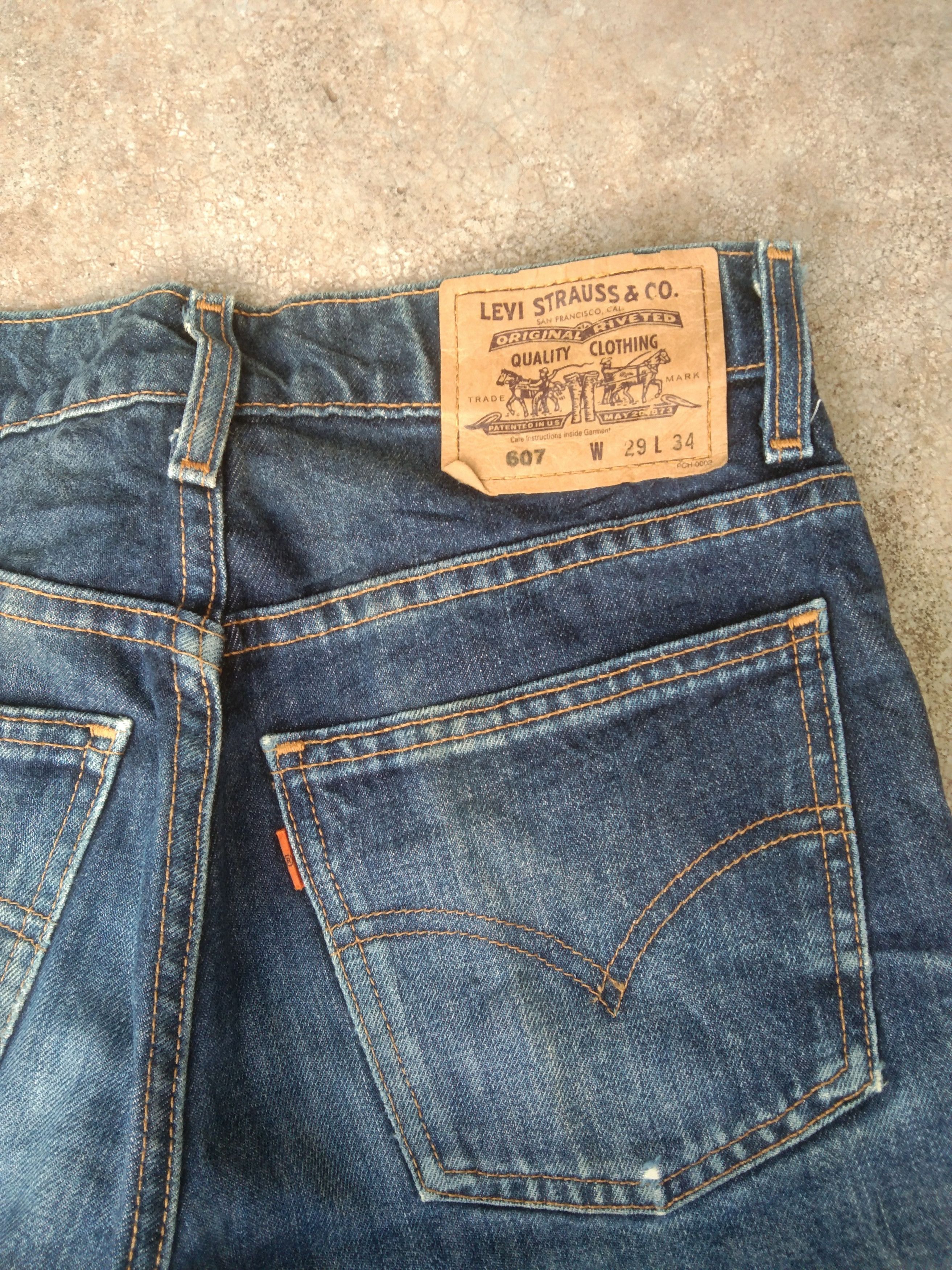 Levi's Vintage Levi's Jeans 607 Orange Tab Distressed Denim 29x33 Size US 29 - 5 Thumbnail