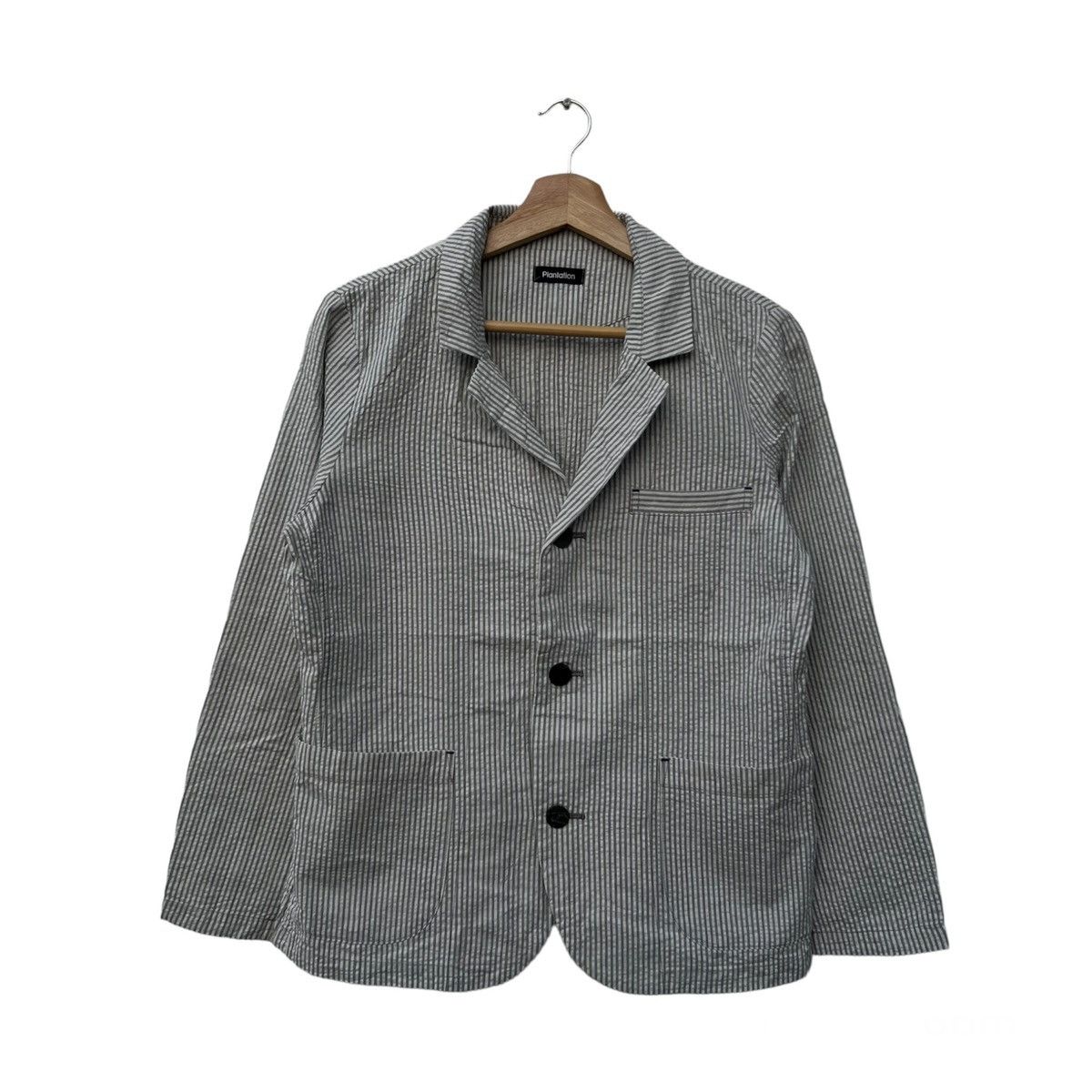 Issey Miyake ISSEY MIYAKE JAPAN PLANTATION STRIPED JACKET COAT STYLE Size US M / EU 48-50 / 2 - 1 Thumbnail