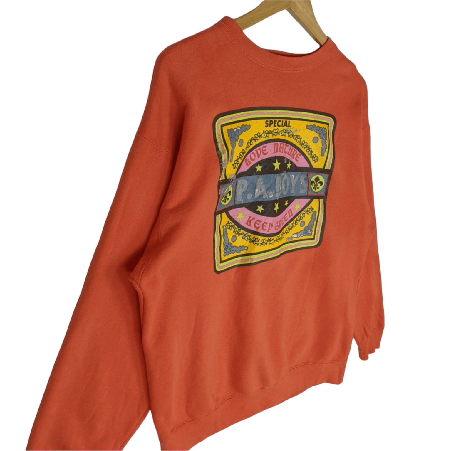 Japanese Brand Vintage 90's PA BOYS Big Logo Jumper Sweatshirt Size US M / EU 48-50 / 2 - 3 Thumbnail