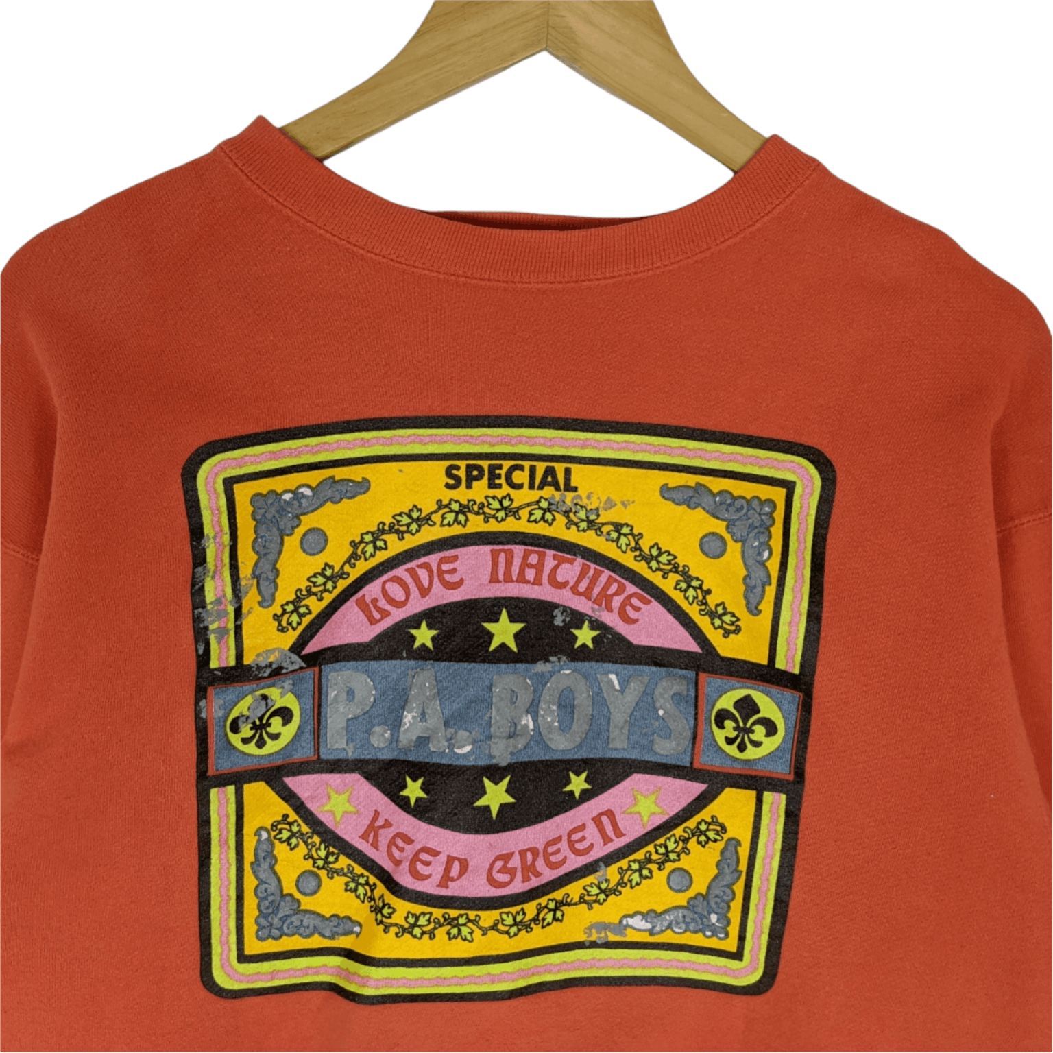 Japanese Brand Vintage 90's PA BOYS Big Logo Jumper Sweatshirt Size US M / EU 48-50 / 2 - 4 Thumbnail