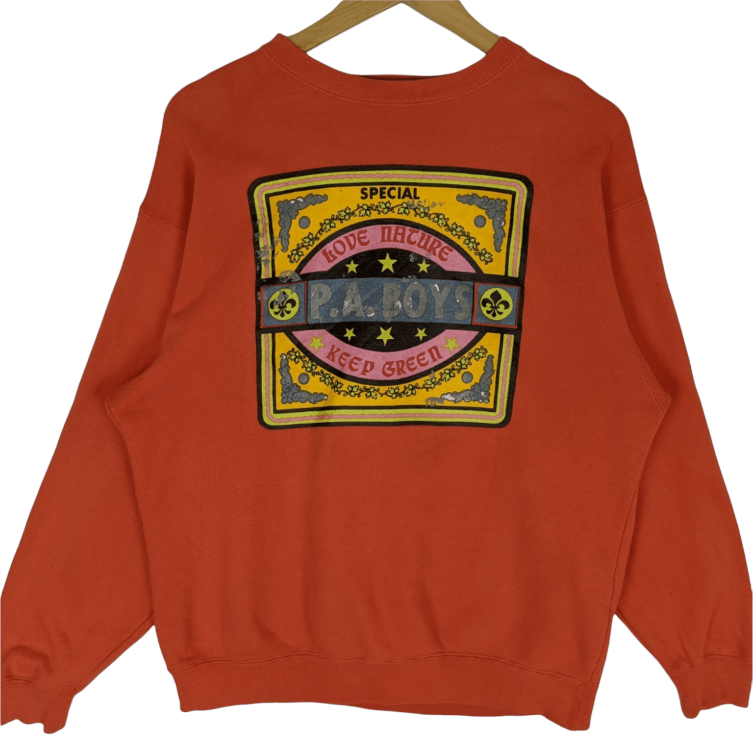 Japanese Brand Vintage 90's PA BOYS Big Logo Jumper Sweatshirt Size US M / EU 48-50 / 2 - 2 Thumbnail