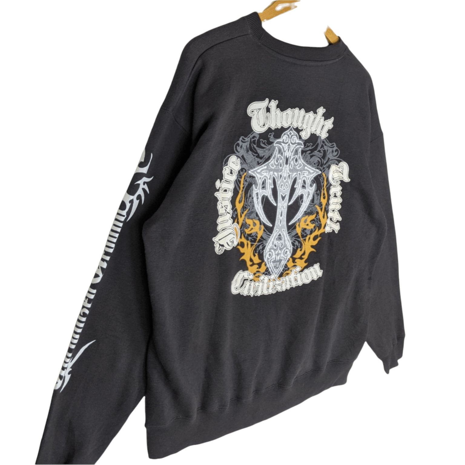 Japanese Brand BEAUMERE Grand Cross Chrome Heart Style Jumper Sweatshirt Size US XXL / EU 58 / 5 - 5 Thumbnail