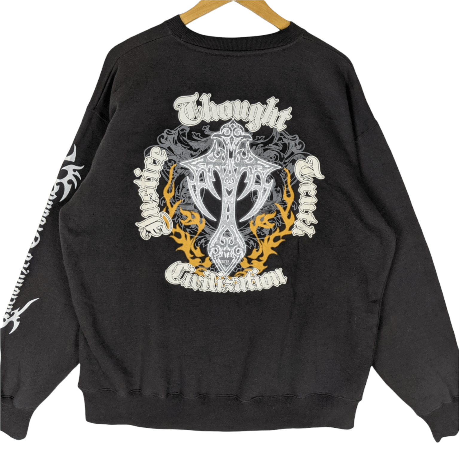 Japanese Brand BEAUMERE Grand Cross Chrome Heart Style Jumper Sweatshirt Size US XXL / EU 58 / 5 - 4 Thumbnail