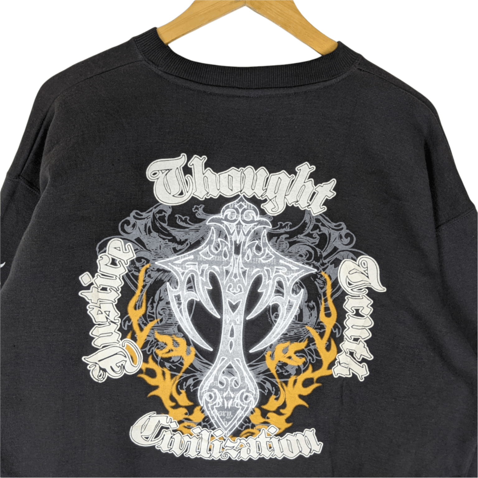 Japanese Brand BEAUMERE Grand Cross Chrome Heart Style Jumper Sweatshirt Size US XXL / EU 58 / 5 - 6 Thumbnail