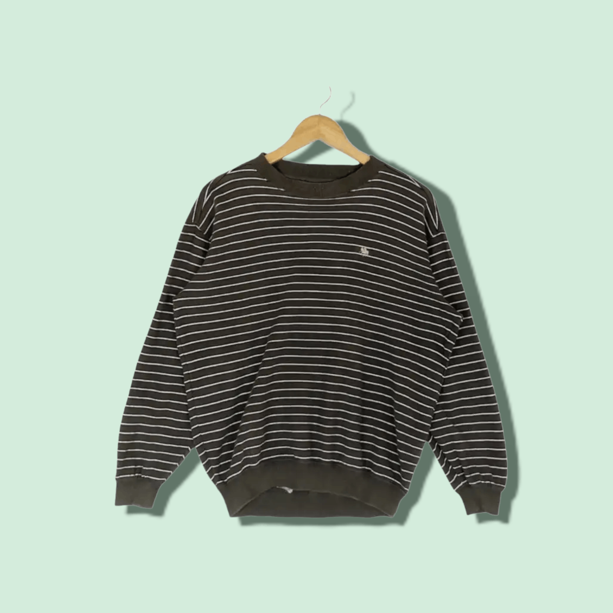 Japanese Brand POLO Striped Jumper Sweatshirt Size US M / EU 48-50 / 2 - 1 Thumbnail