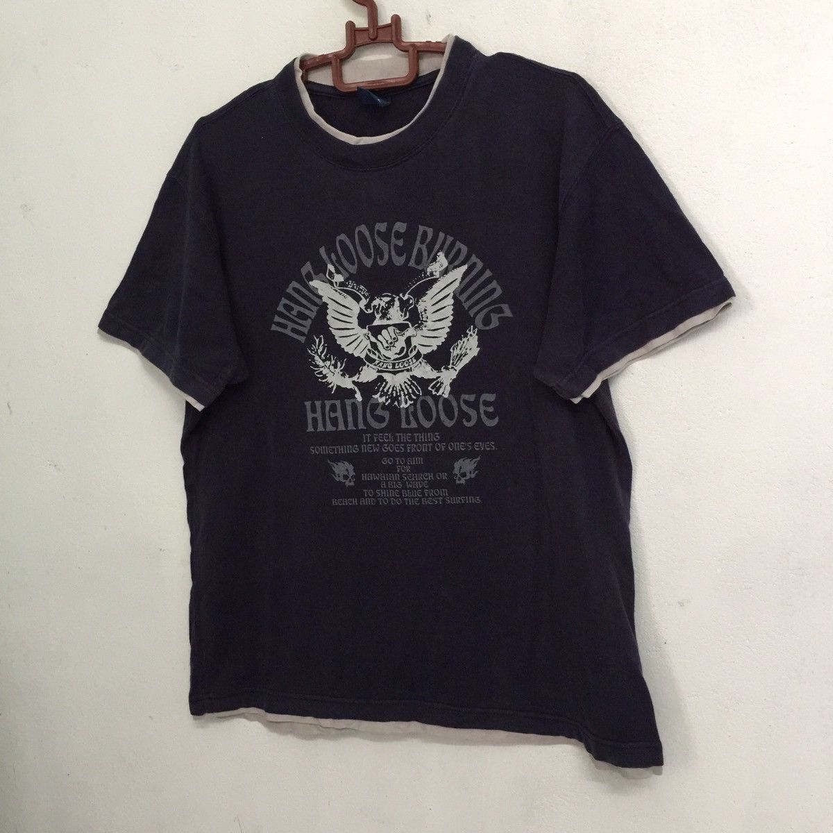 Japanese Brand Hang loose tshirt Size US L / EU 52-54 / 3 - 2 Thumbnail