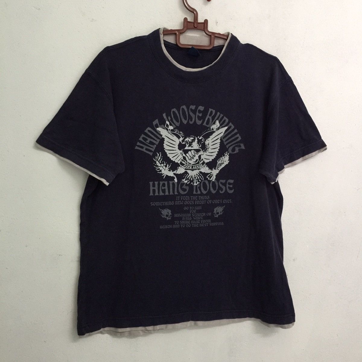 Japanese Brand Hang loose tshirt Size US L / EU 52-54 / 3 - 3 Thumbnail