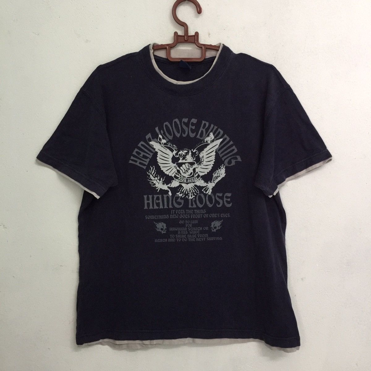 Japanese Brand Hang loose tshirt Size US L / EU 52-54 / 3 - 1 Thumbnail