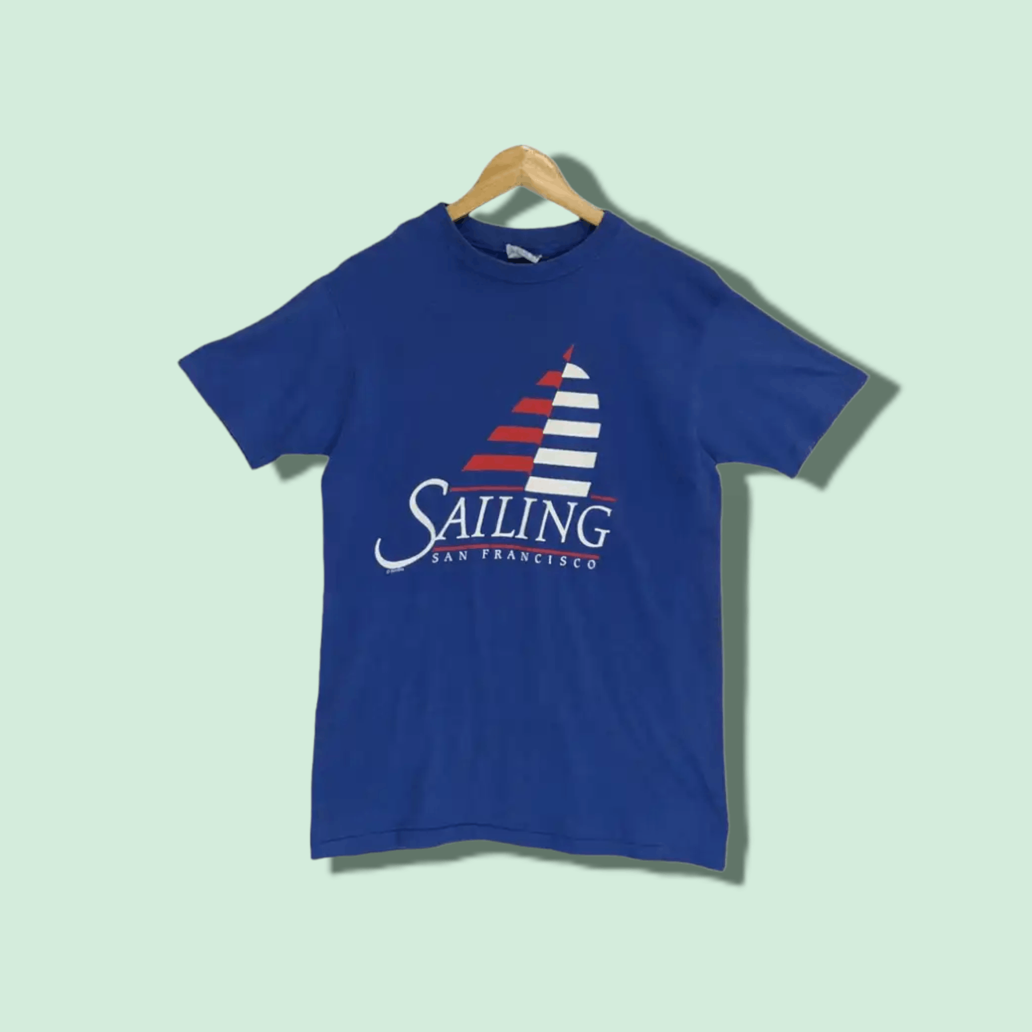 Hanes 80's SAILING Boat San Francisco T-Shirt Single Stitches Size US M / EU 48-50 / 2 - 1 Thumbnail