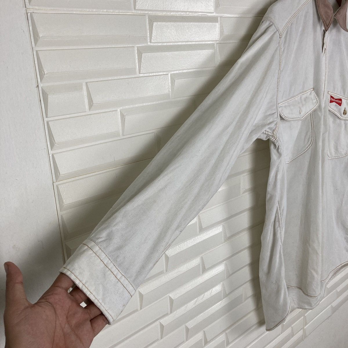 Budweiser Vintage Budwiser Corduroy Shirt Button Up Size US M / EU 48-50 / 2 - 8 Thumbnail