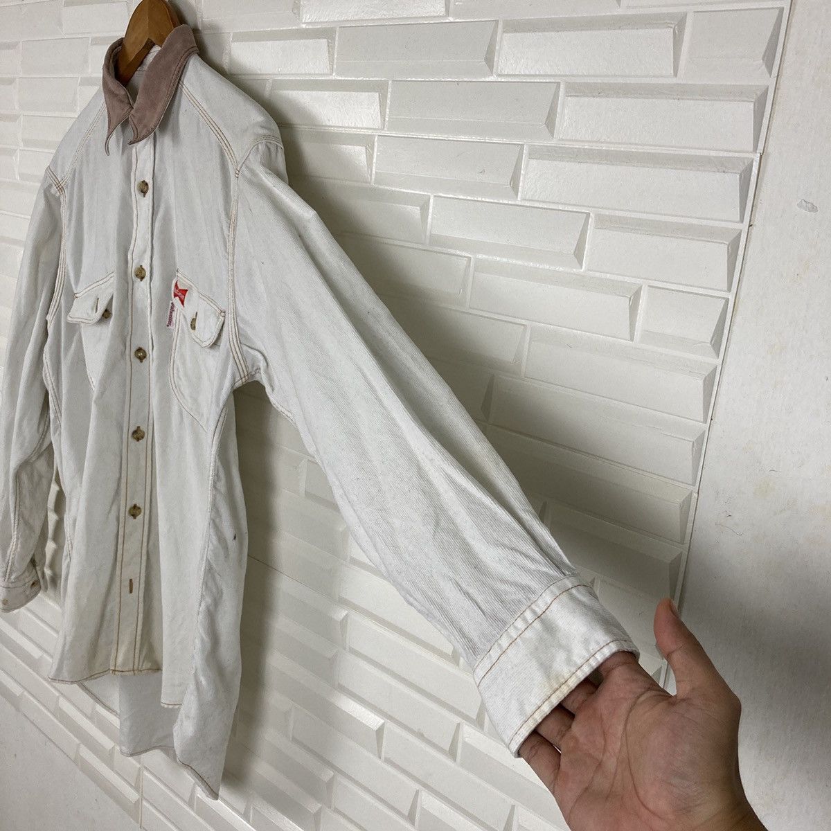Budweiser Vintage Budwiser Corduroy Shirt Button Up Size US M / EU 48-50 / 2 - 9 Thumbnail