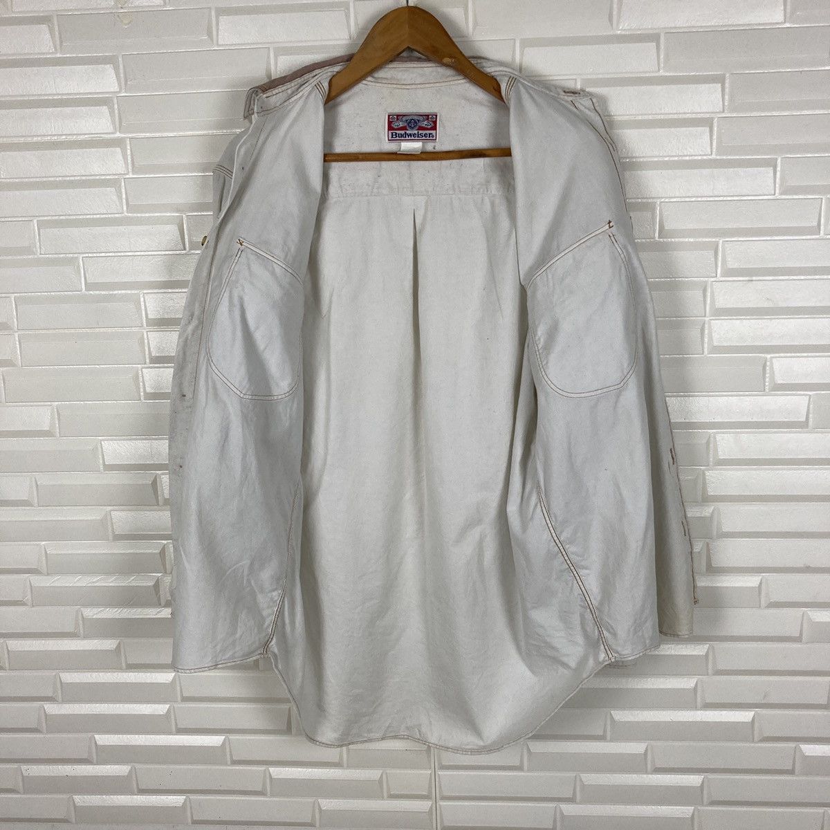 Budweiser Vintage Budwiser Corduroy Shirt Button Up Size US M / EU 48-50 / 2 - 16 Thumbnail